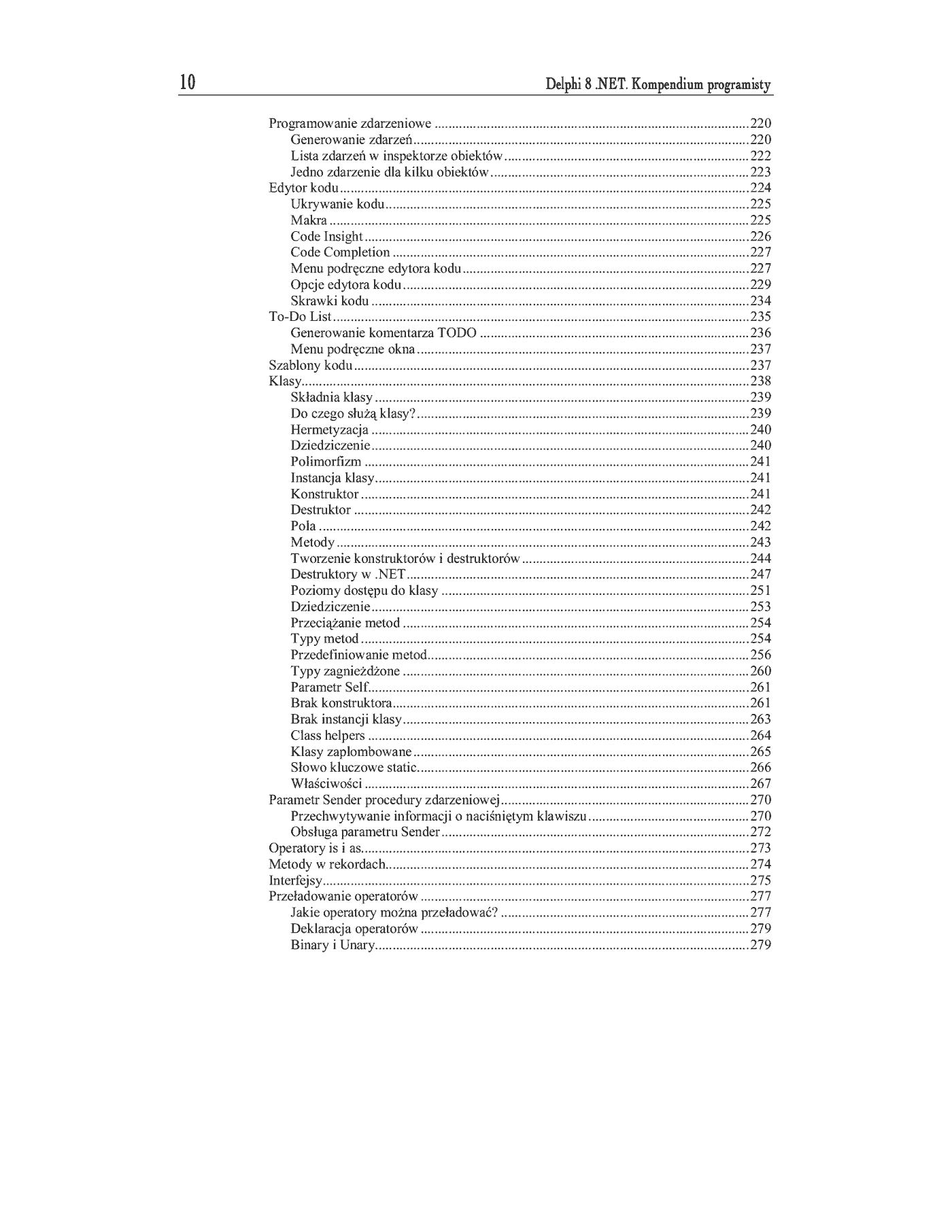 Fragment „Delphi 8 .NET. Kompendium programisty” — strona 7 z 29