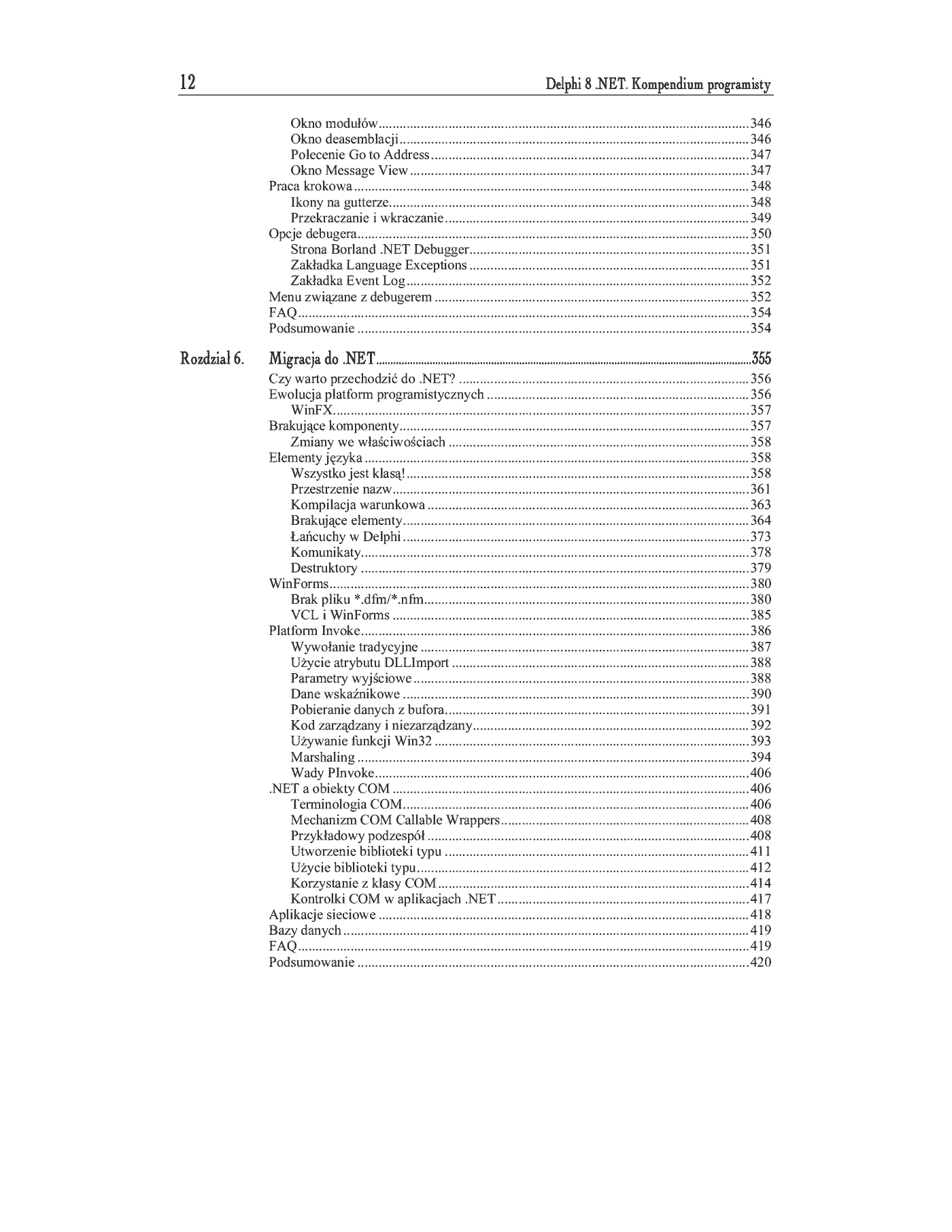 Fragment „Delphi 8 .NET. Kompendium programisty” — strona 9 z 29