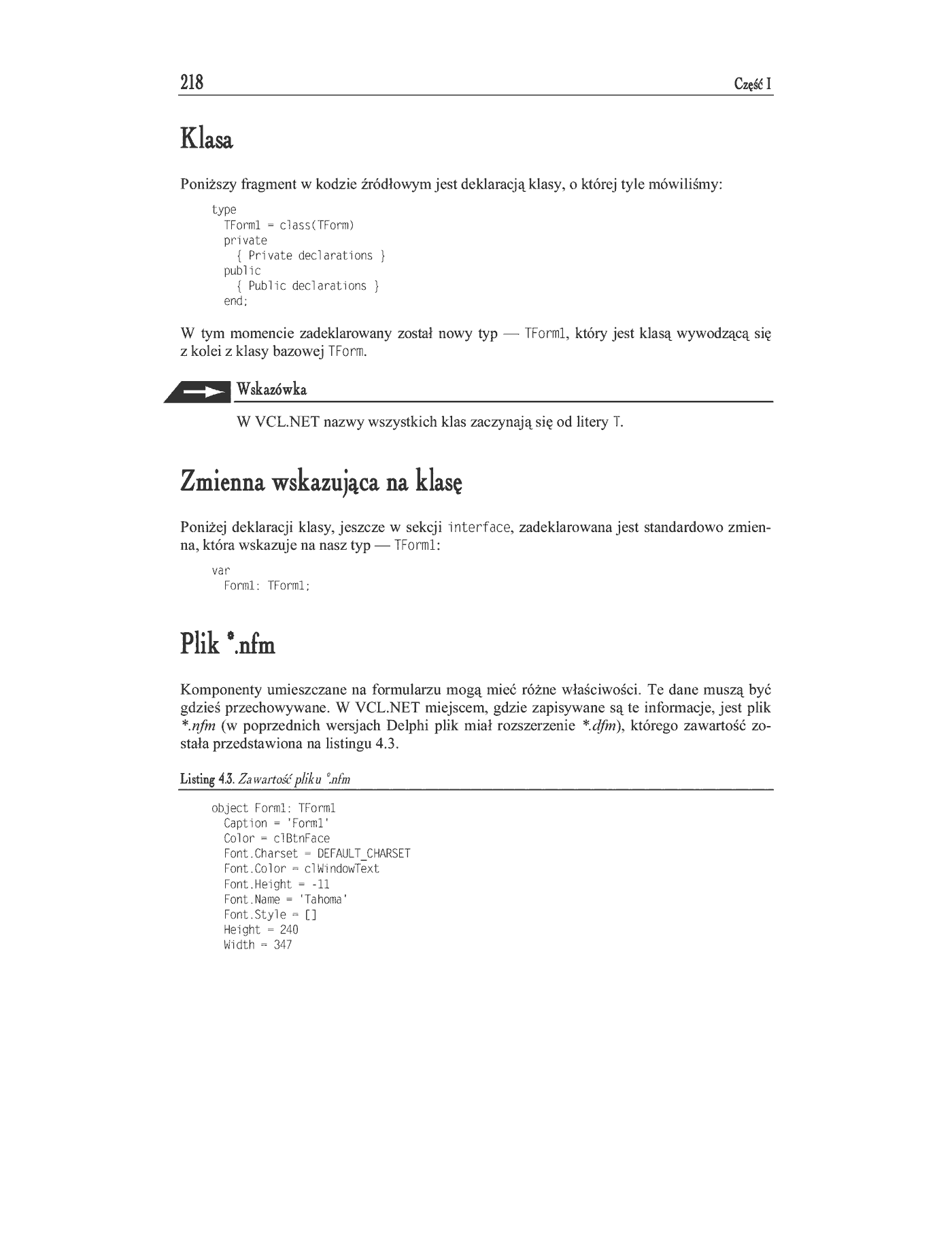 Fragment „Delphi 8 .NET. Kompendium programisty” — strona 21 z 29