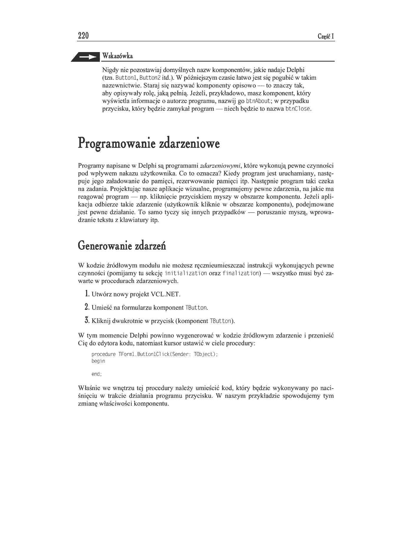 Fragment „Delphi 8 .NET. Kompendium programisty” — strona 23 z 29