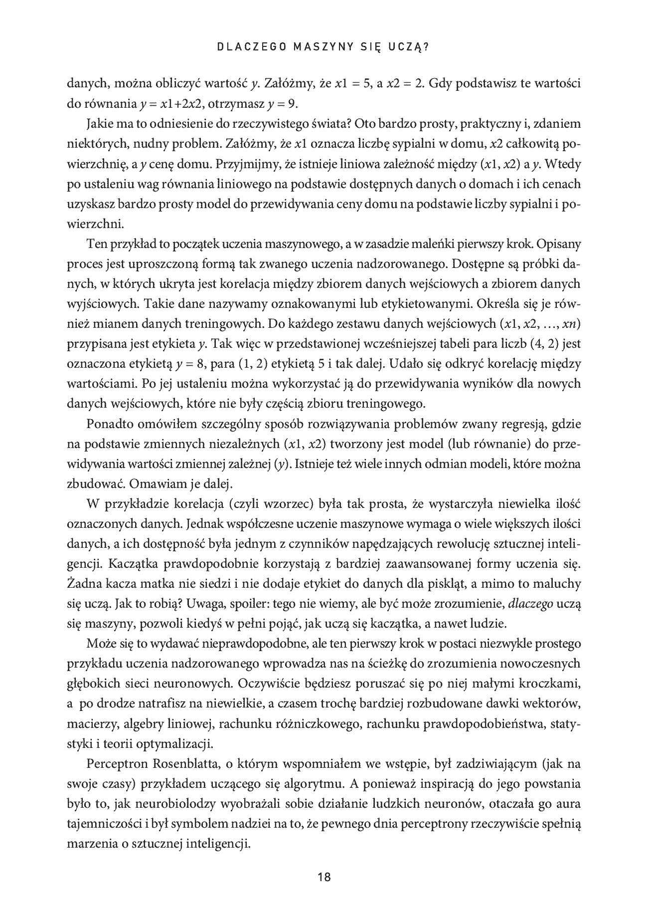 Fragment „Dlaczego maszyny się uczą? O pięknie matematyki i działaniu współczesnej sztucznej inteligencji” — strona 8 z 20
