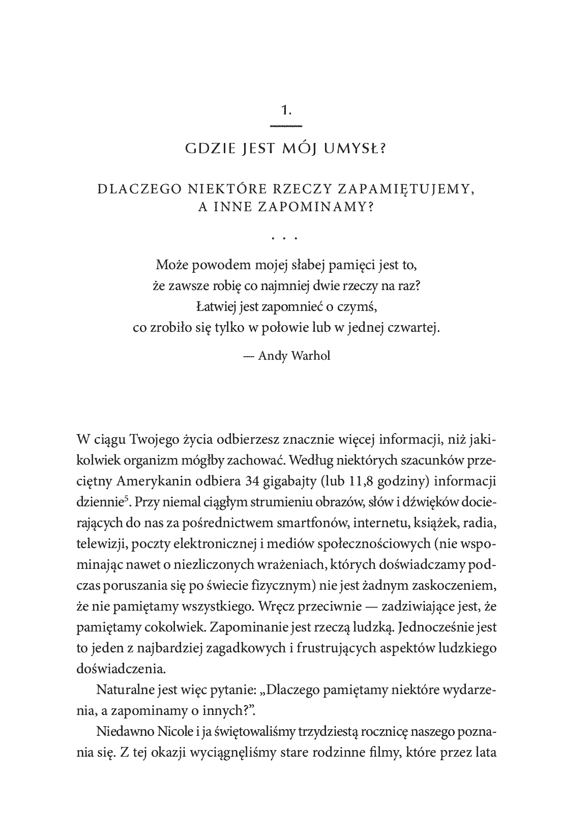 Fragment „Dlaczego pamiętamy? Odkrywanie sekretów pamięci, aby zachować to, co ważne” — strona 5 z 28