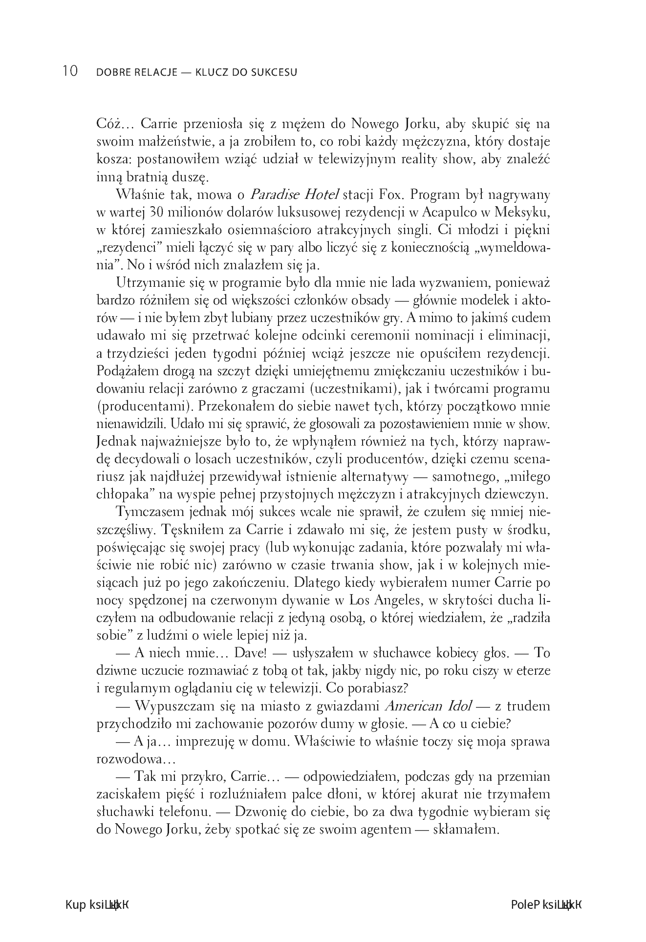 Fragment „Dobre relacje - klucz do sukcesu. Jak współcześnie zjednywać sobie ludzi” — strona 8 z 16