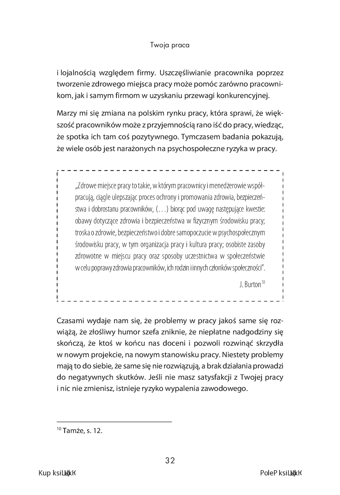 Fragment „Twoja praca. Jak osiągnąć dobrostan i uniknąć wypalenia zawodowego” — strona 18 z 22
