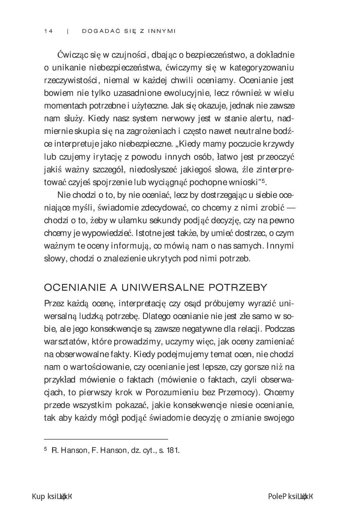 Fragment „Dogadać się z innymi, czyli Porozumienie bez Przemocy nie tylko w życiu organizacji” — strona 10 z 22