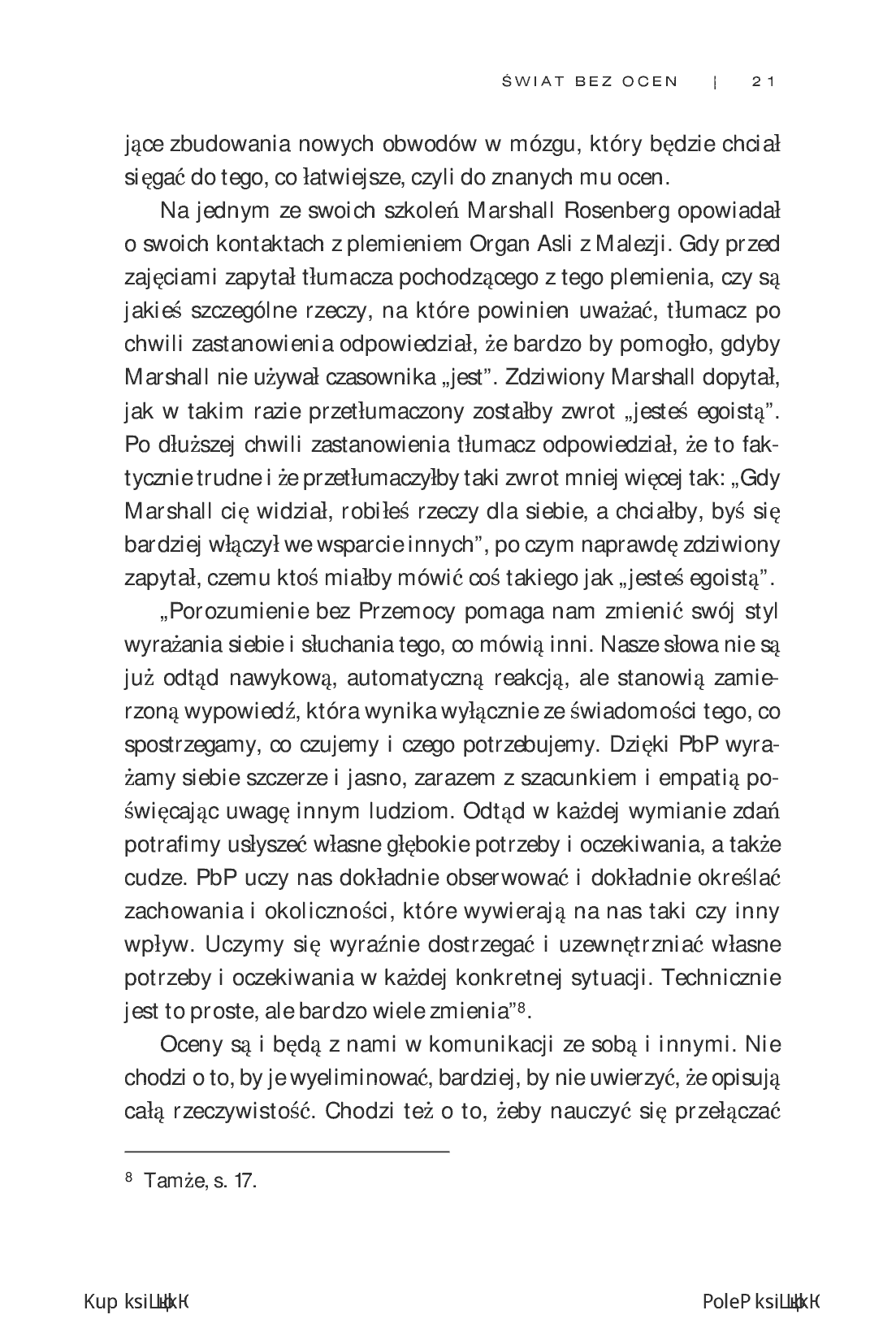 Fragment „Dogadać się z innymi, czyli Porozumienie bez Przemocy nie tylko w życiu organizacji” — strona 17 z 22