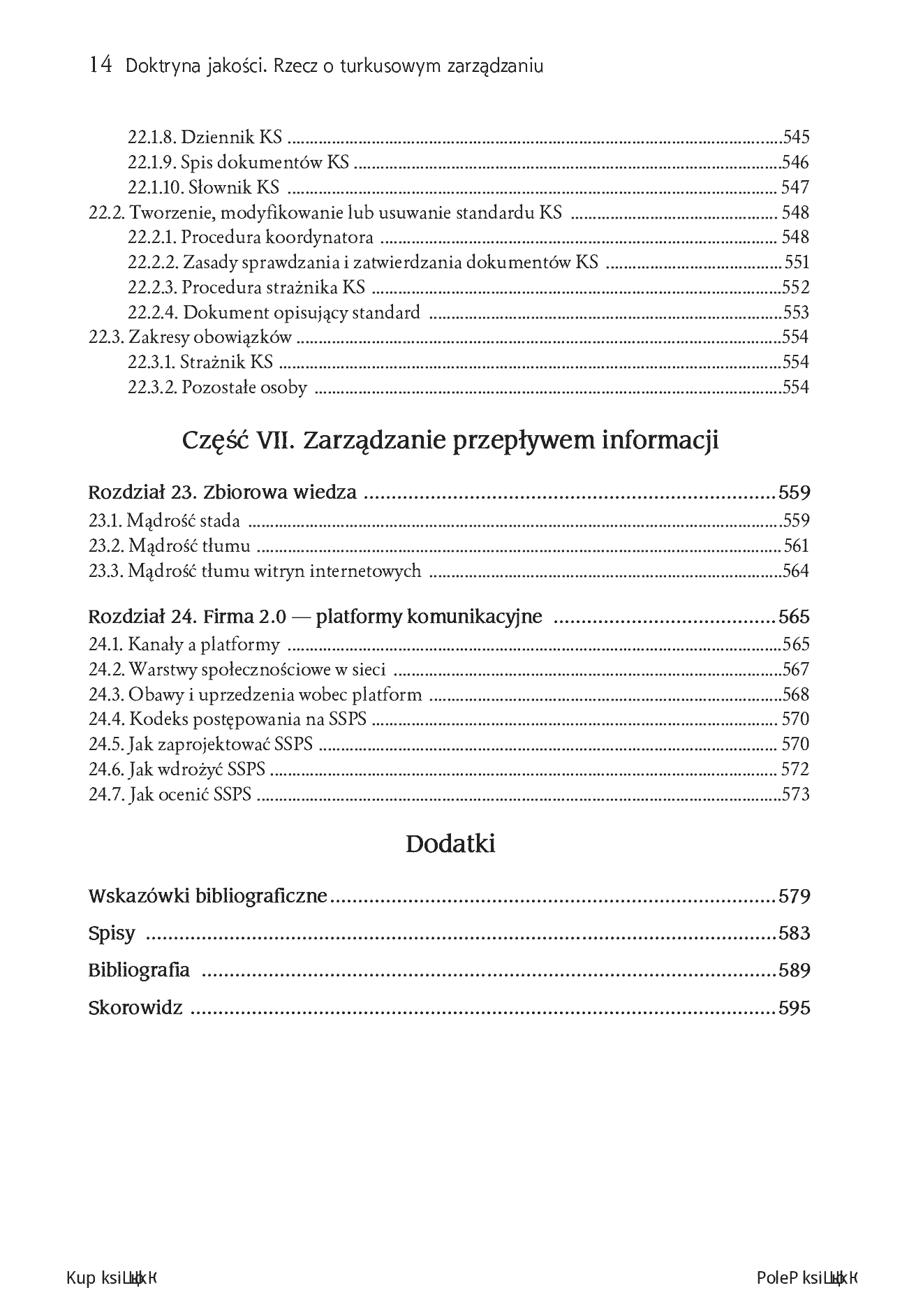 Fragment „Doktryna jakości. Wydanie II turkusowe. Rzecz o turkusowej samoorganizacji” — strona 12 z 30