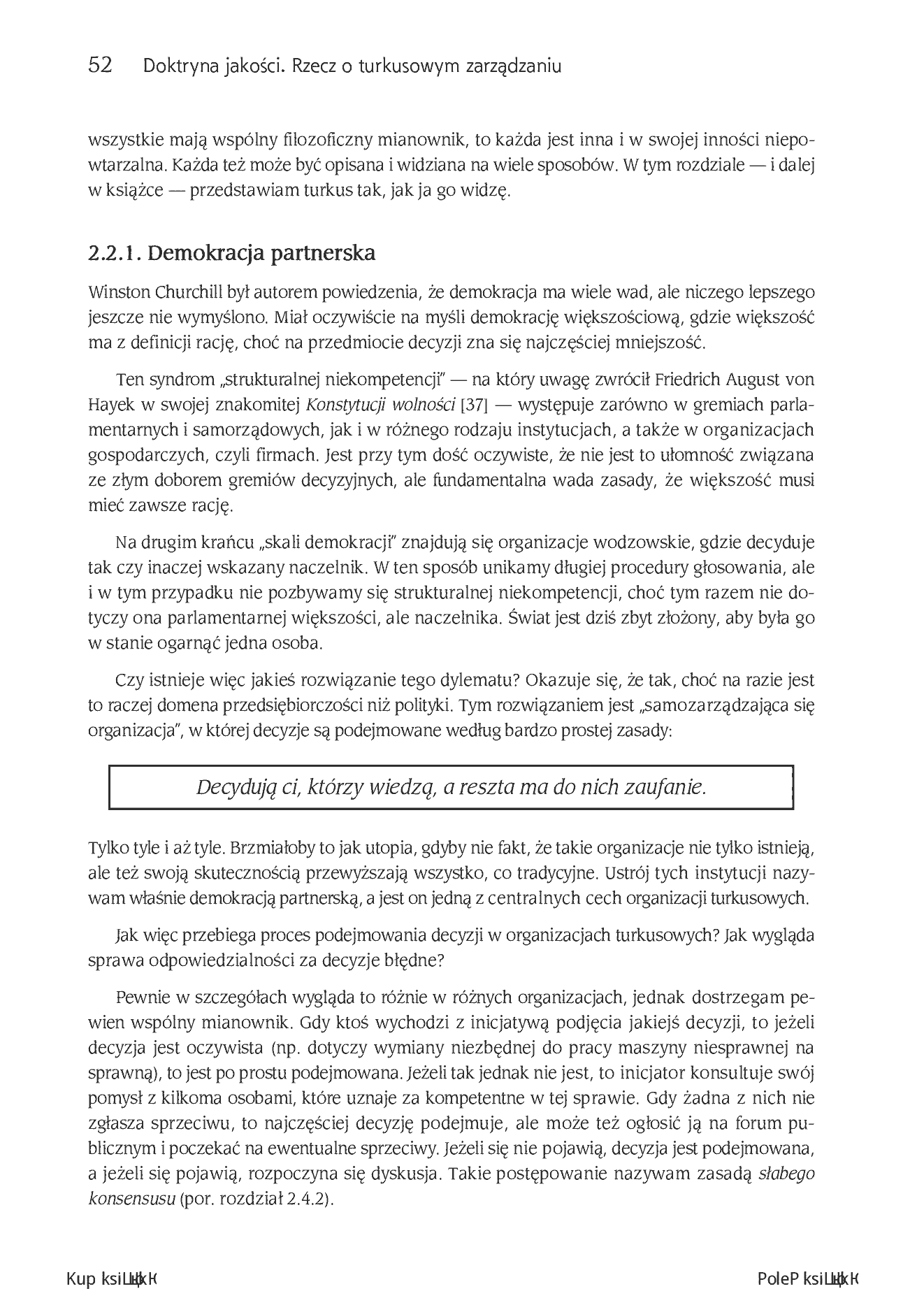 Fragment „Doktryna jakości. Wydanie II turkusowe. Rzecz o turkusowej samoorganizacji” — strona 14 z 30