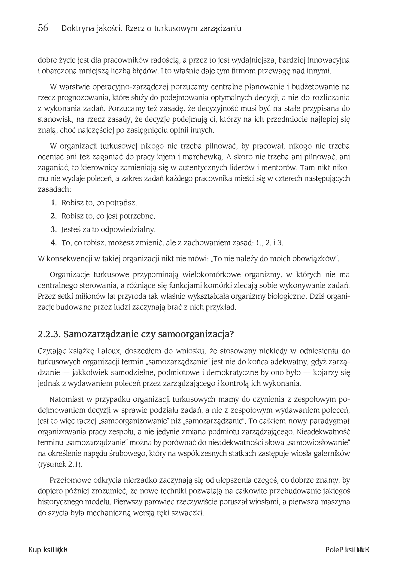 Fragment „Doktryna jakości. Wydanie II turkusowe. Rzecz o turkusowej samoorganizacji” — strona 18 z 30