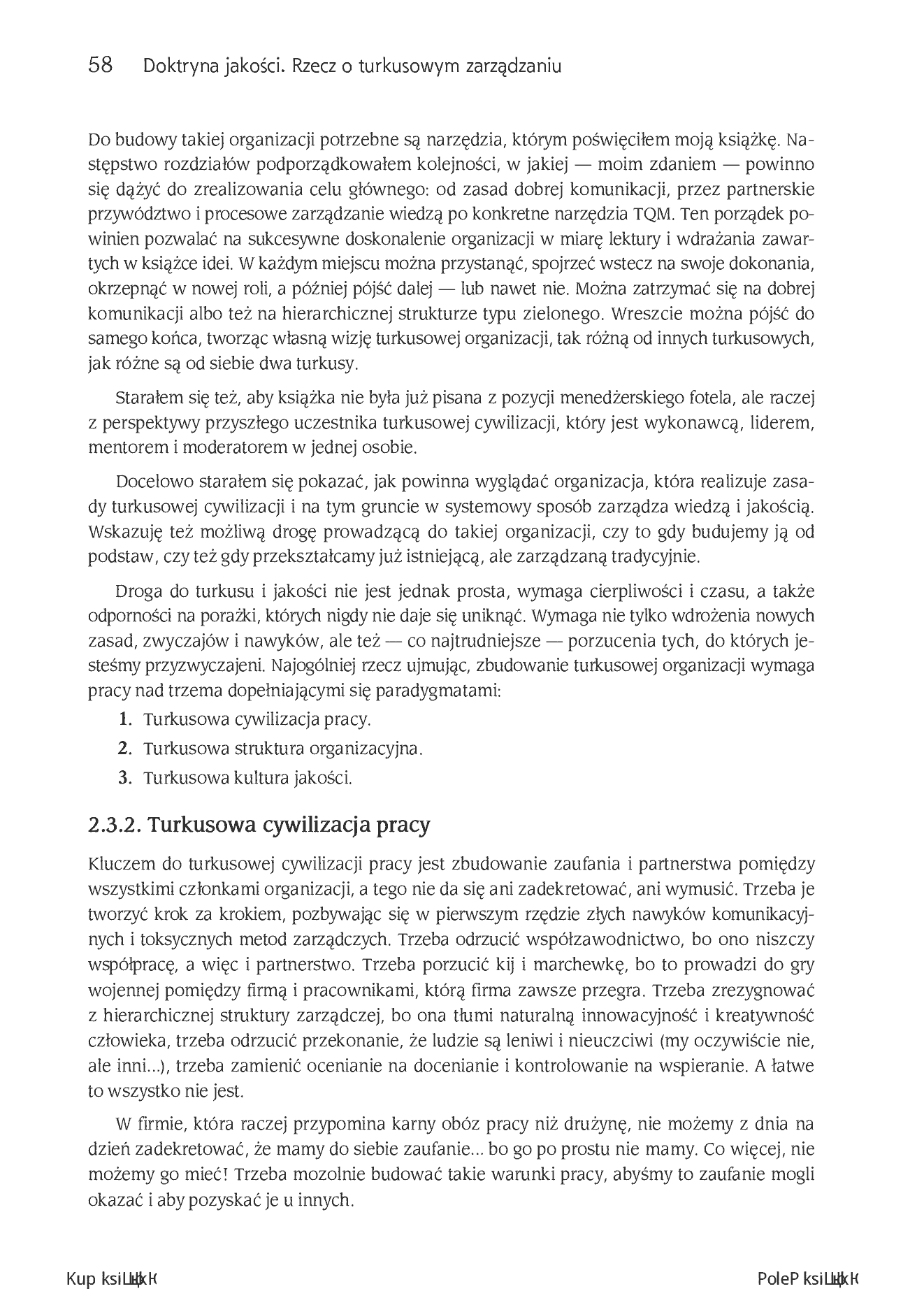 Fragment „Doktryna jakości. Wydanie II turkusowe. Rzecz o turkusowej samoorganizacji” — strona 20 z 30