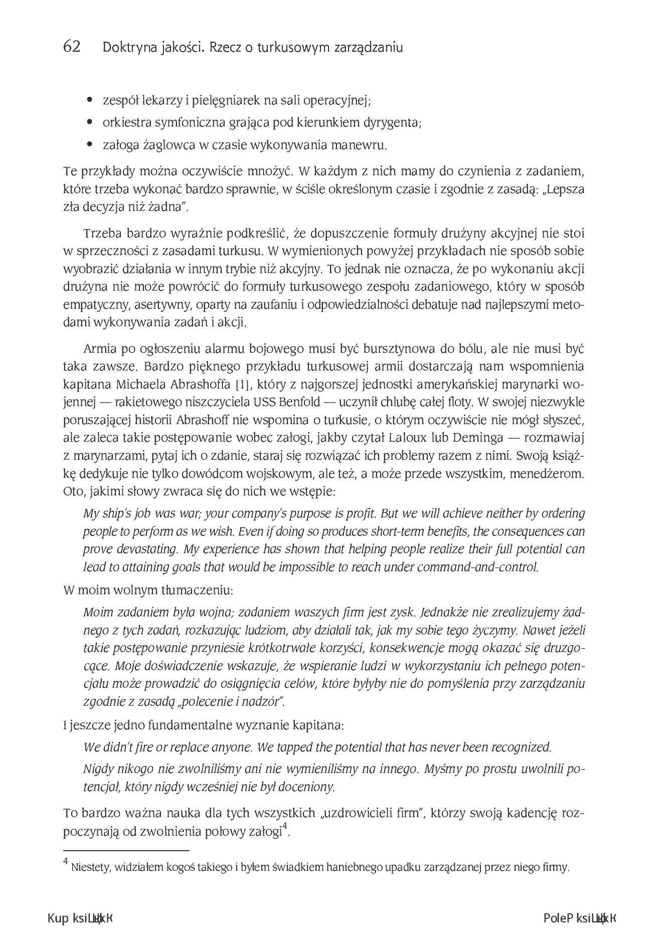 Fragment „Doktryna jakości. Wydanie II turkusowe. Rzecz o turkusowej samoorganizacji” — strona 24 z 30
