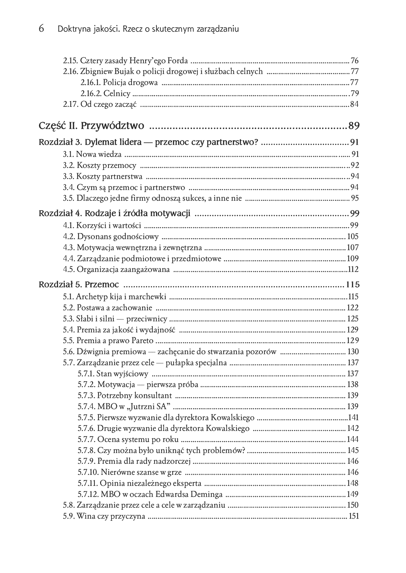 Fragment „Doktryna jakości. Rzecz o skutecznym zarządzaniu” — strona 4 z 30
