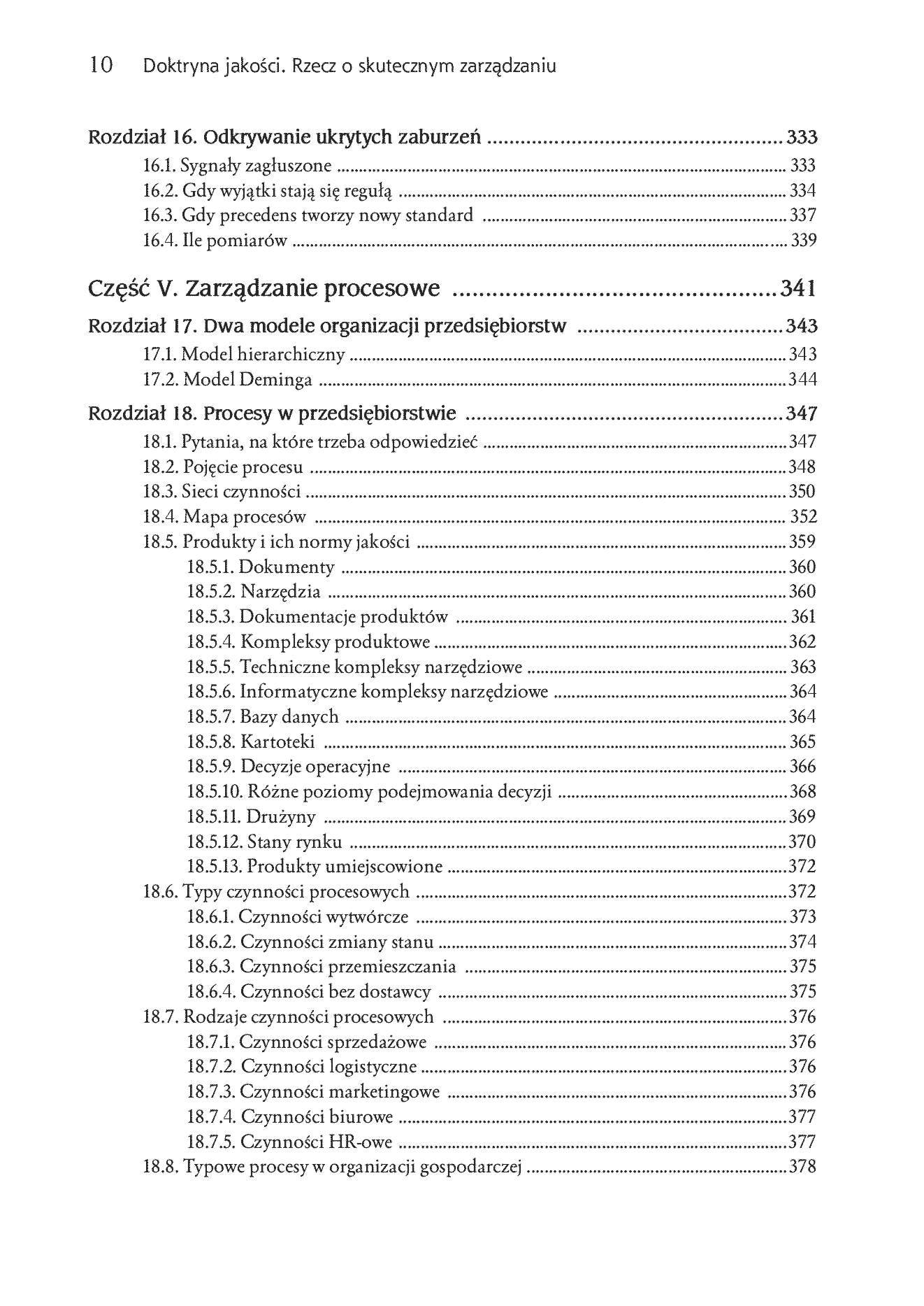 Fragment „Doktryna jakości. Rzecz o skutecznym zarządzaniu” — strona 8 z 30