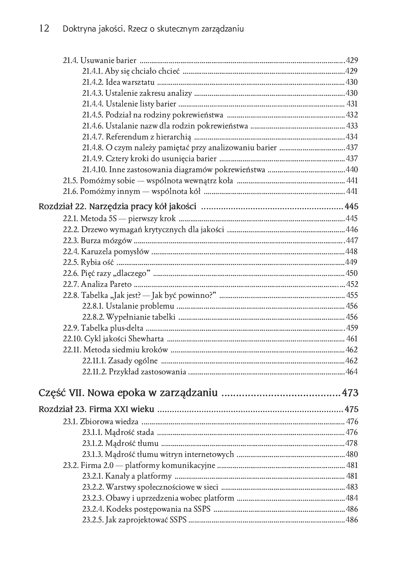 Fragment „Doktryna jakości. Rzecz o skutecznym zarządzaniu” — strona 10 z 30