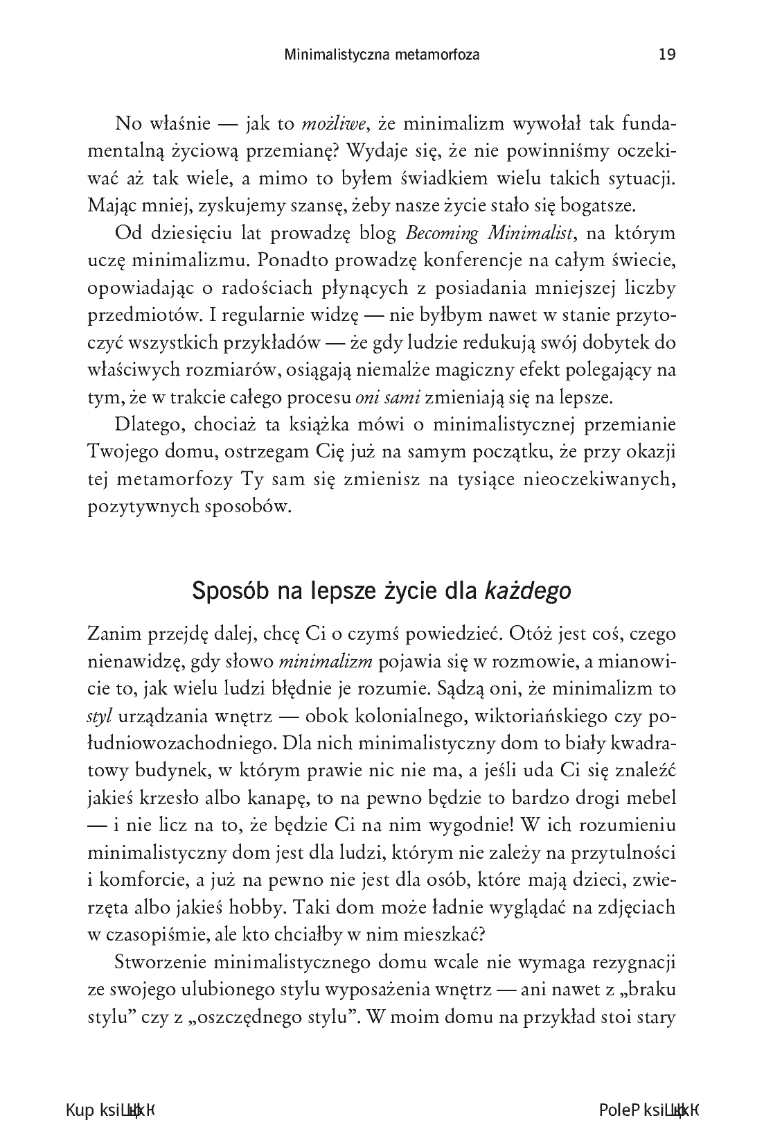 Fragment „Dom minimalisty. Pokonaj bałagan i ciesz się uporządkowanym życiem” — strona 11 z 22