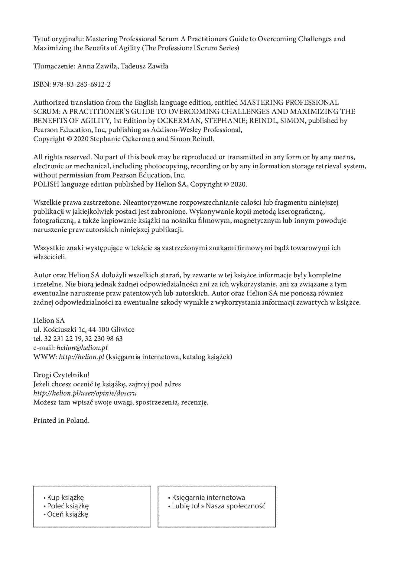 Fragment „Doskonalenie Scruma. Przewodnik dla praktyków. O wyzwaniach, korzyściach i zwinnych zespołach” — strona 2 z 30