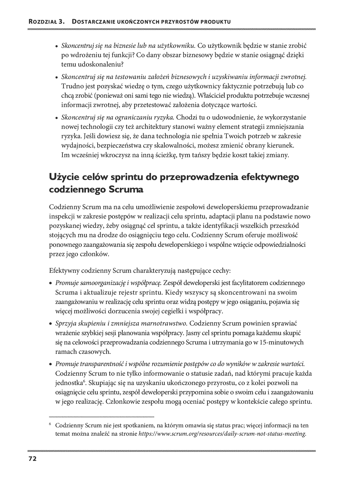 Fragment „Doskonalenie Scruma. Przewodnik dla praktyków. O wyzwaniach, korzyściach i zwinnych zespołach” — strona 16 z 30
