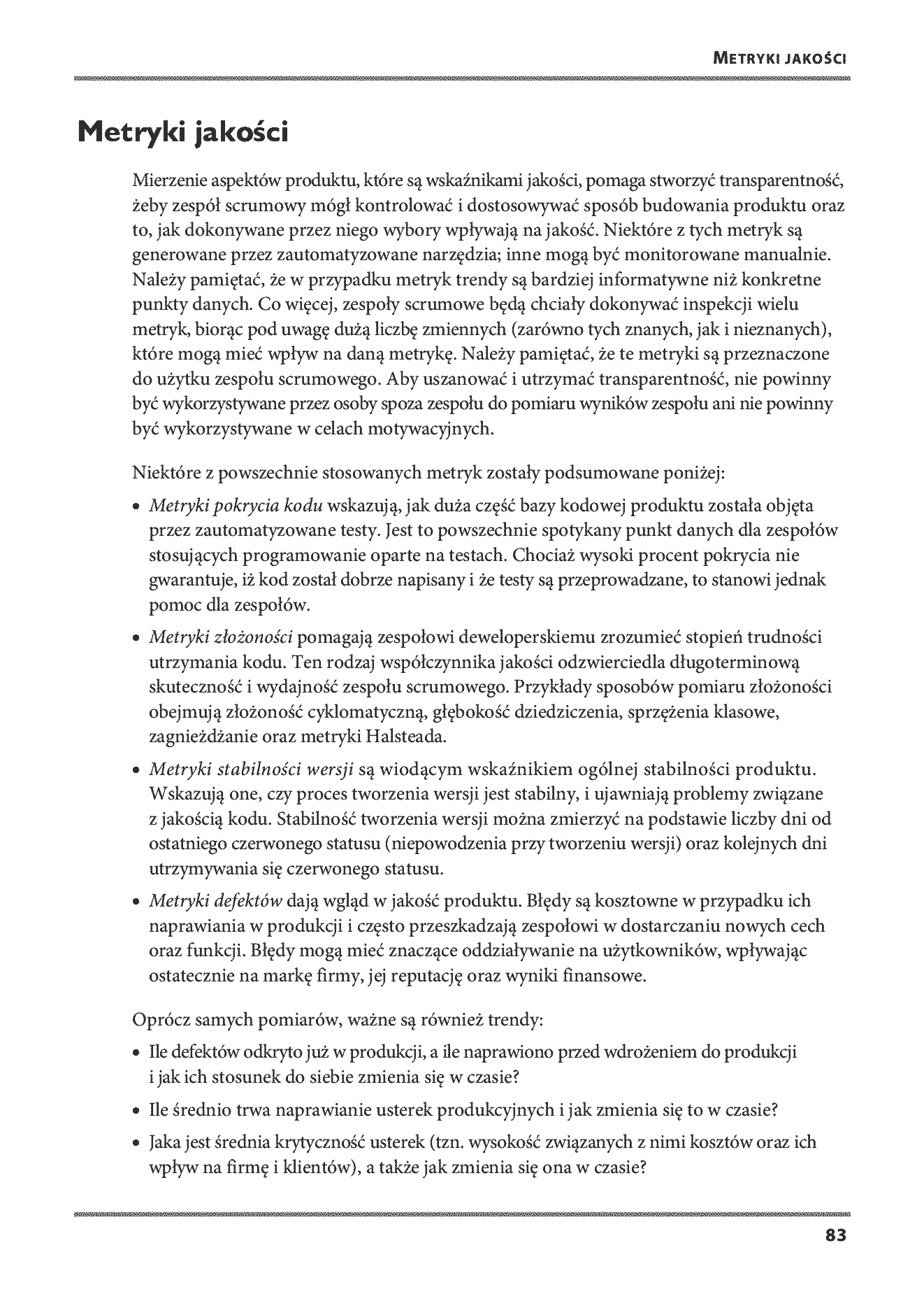 Fragment „Doskonalenie Scruma. Przewodnik dla praktyków. O wyzwaniach, korzyściach i zwinnych zespołach” — strona 27 z 30
