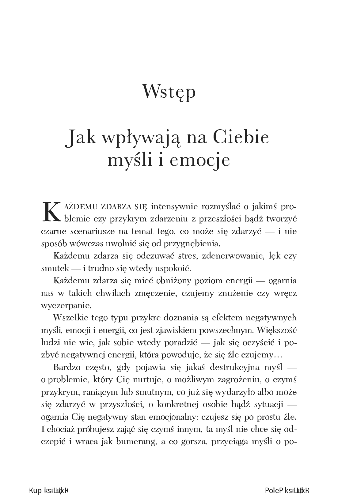 Fragment „Do wolności od negatywności, czyli jak oczyszczać swoje myśli, emocje i energię” — strona 5 z 10