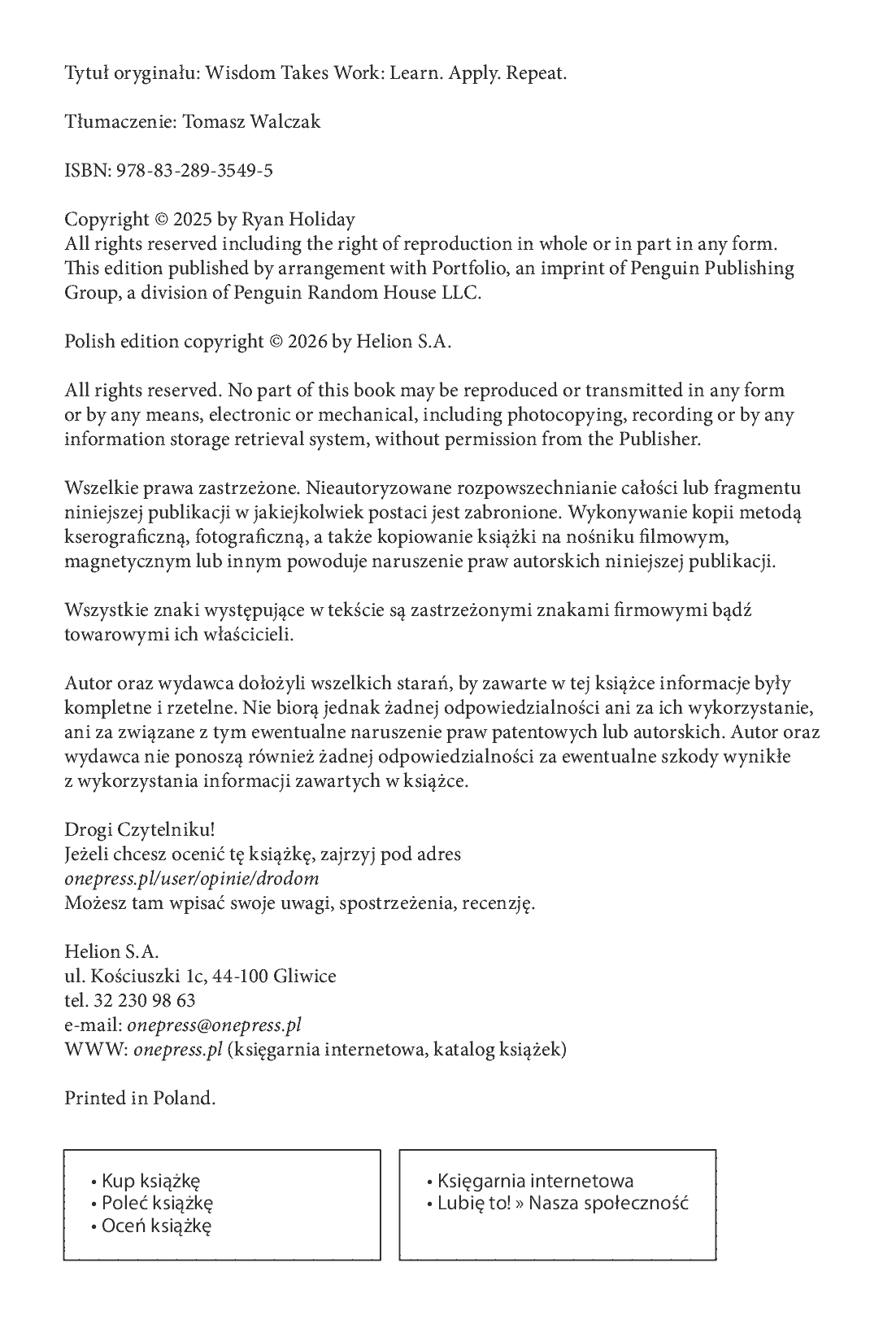 Fragment „Droga do mądrości. Nauka, dyscyplina i codzienna praktyka” — strona 2 z 26