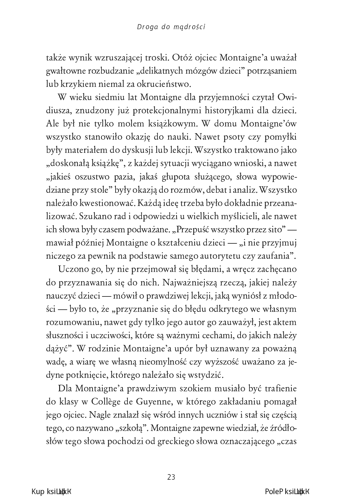 Fragment „Droga do mądrości. Nauka, dyscyplina i codzienna praktyka” — strona 9 z 26