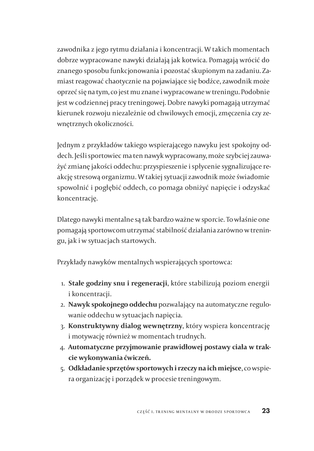 Fragment „Droga sportowca. Narzędzia do budowy świadomego procesu treningowego” — strona 23 z 30