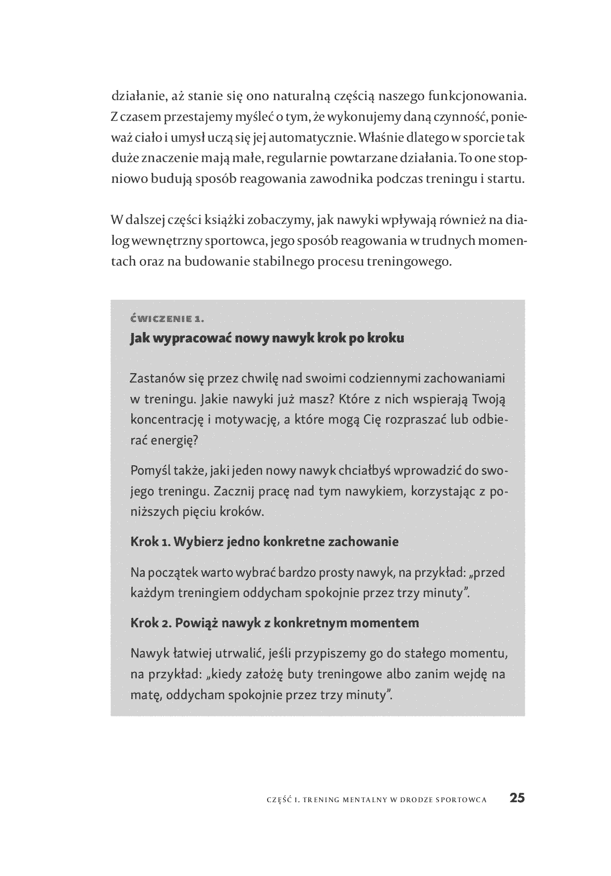 Fragment „Droga sportowca. Narzędzia do budowy świadomego procesu treningowego” — strona 25 z 30