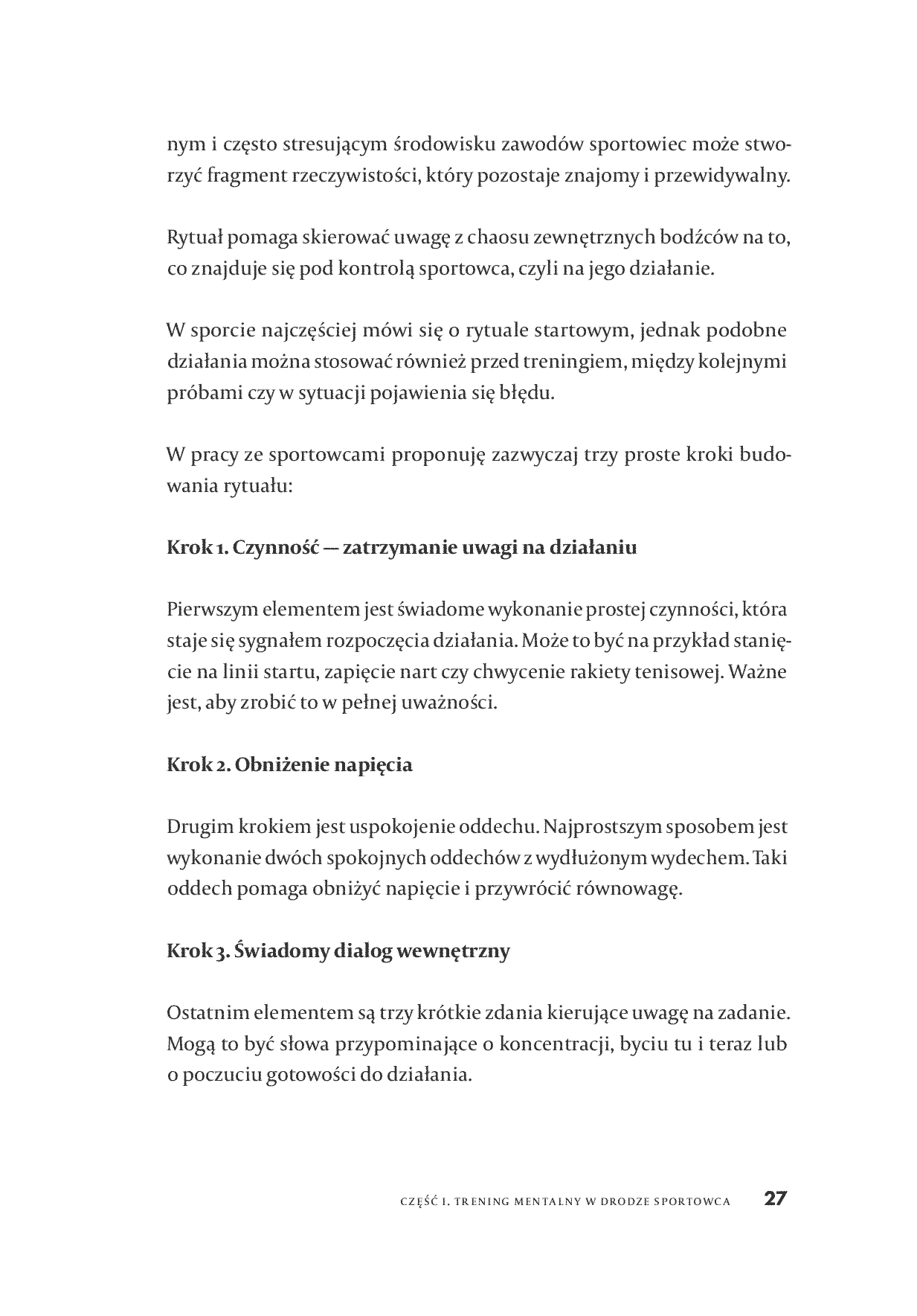 Fragment „Droga sportowca. Narzędzia do budowy świadomego procesu treningowego” — strona 27 z 30