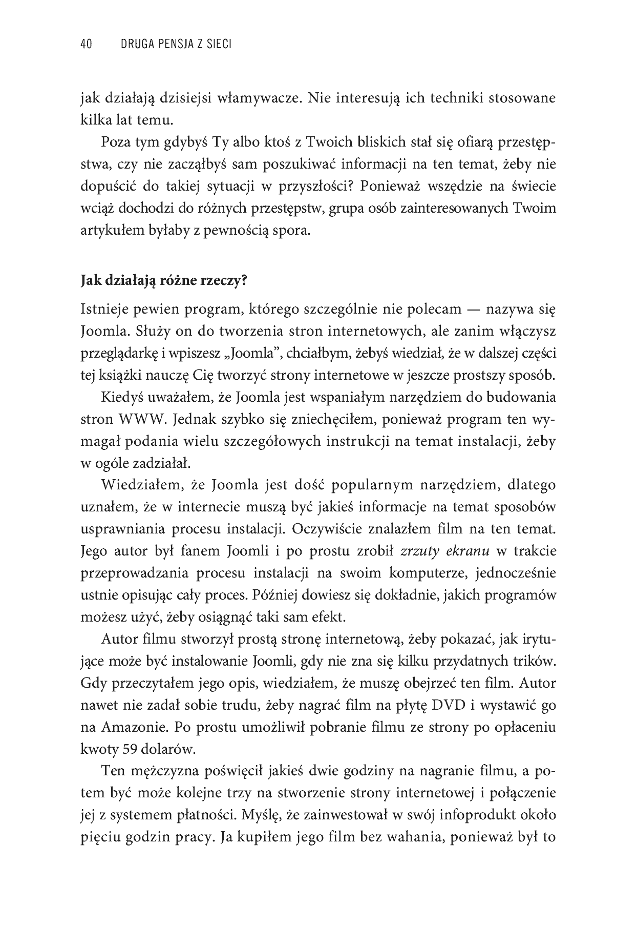 Fragment „Druga pensja z sieci. Jak rozpocząć i rozwinąć działalność w internecie, nie rezygnując z aktualnej pracy” — strona 19 z 30