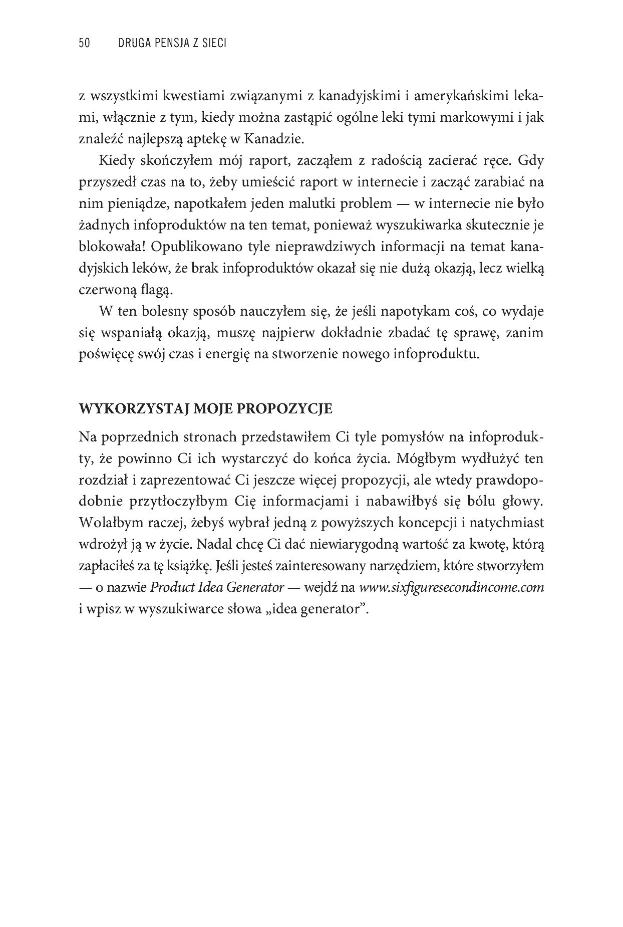 Fragment „Druga pensja z sieci. Jak rozpocząć i rozwinąć działalność w internecie, nie rezygnując z aktualnej pracy” — strona 29 z 30