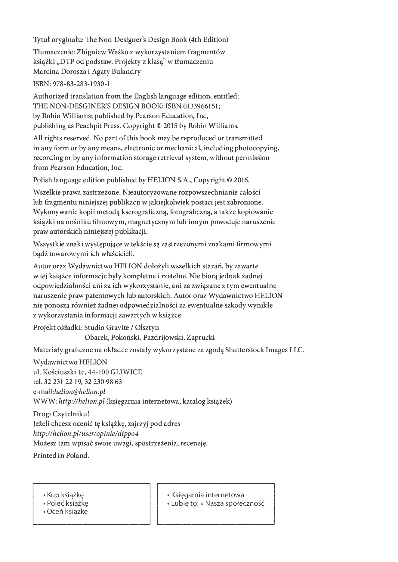 Fragment „DTP od podstaw. Projekty z klasą. Wydanie IV” — strona 2 z 16