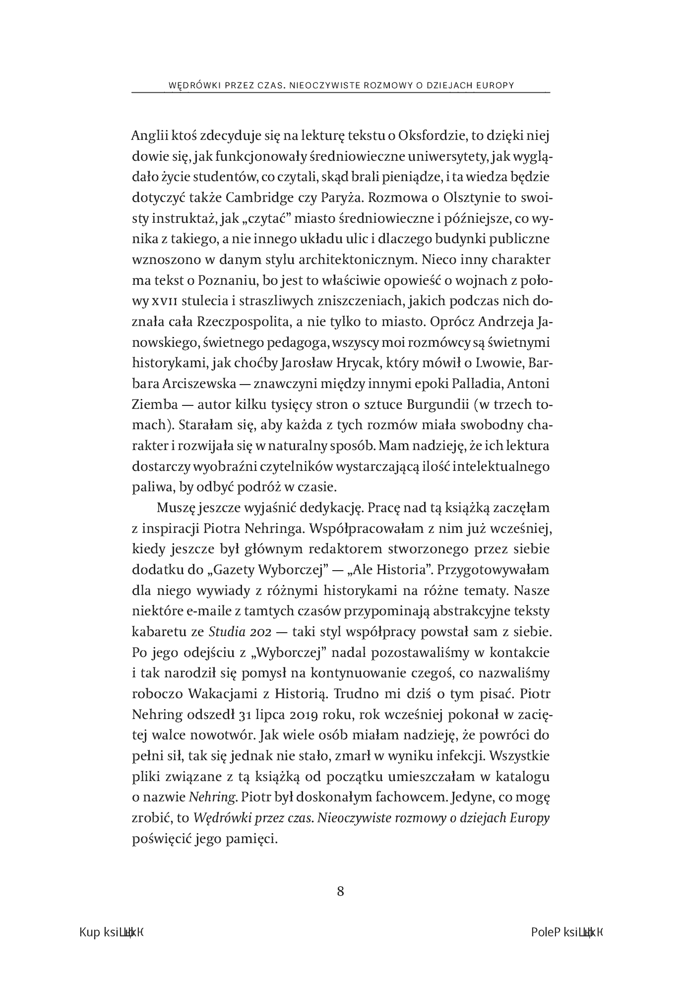Fragment „Wędrówki przez czas. Nieoczywiste rozmowy o dziejach Europy” — strona 6 z 22