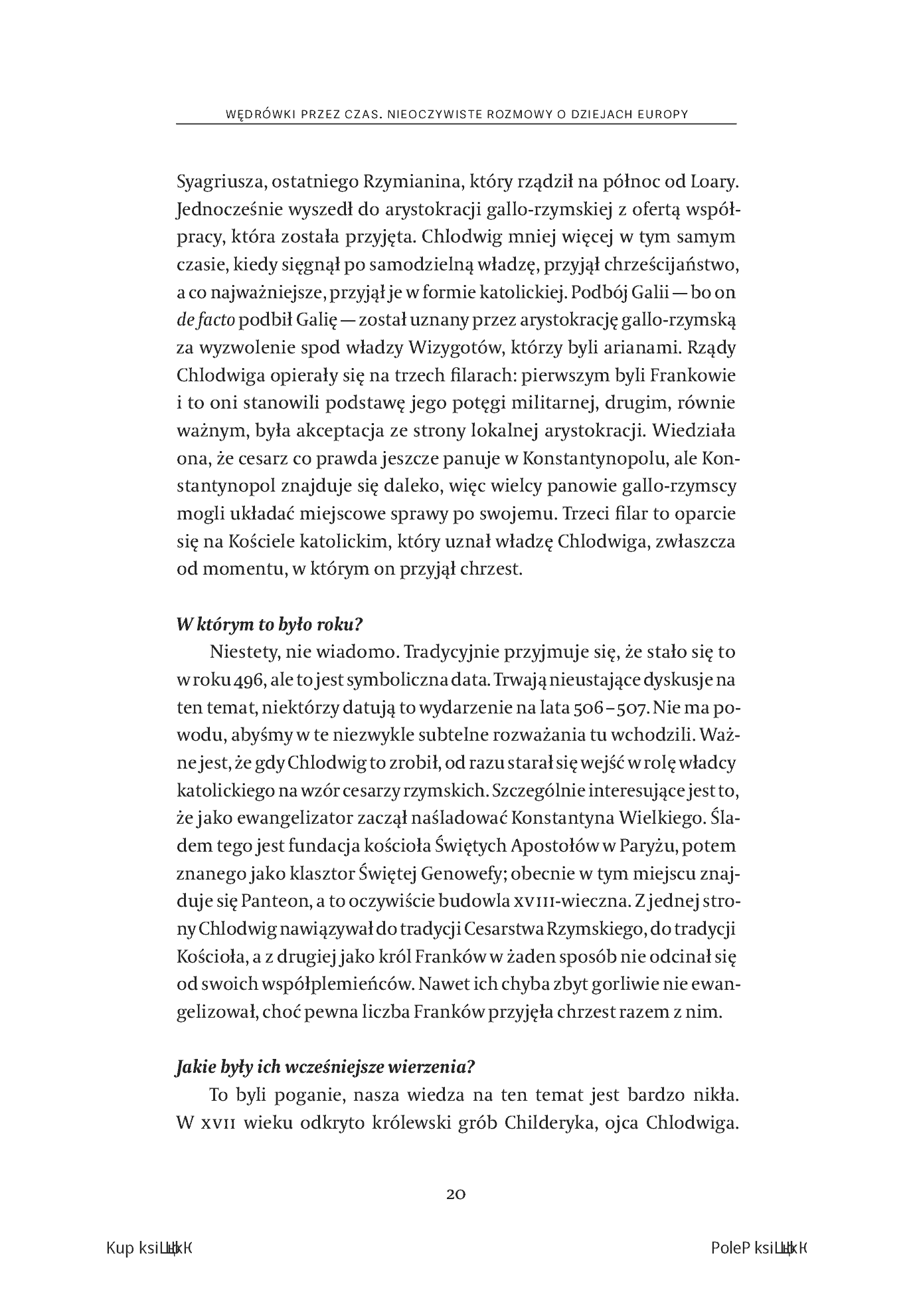 Fragment „Wędrówki przez czas. Nieoczywiste rozmowy o dziejach Europy” — strona 18 z 22
