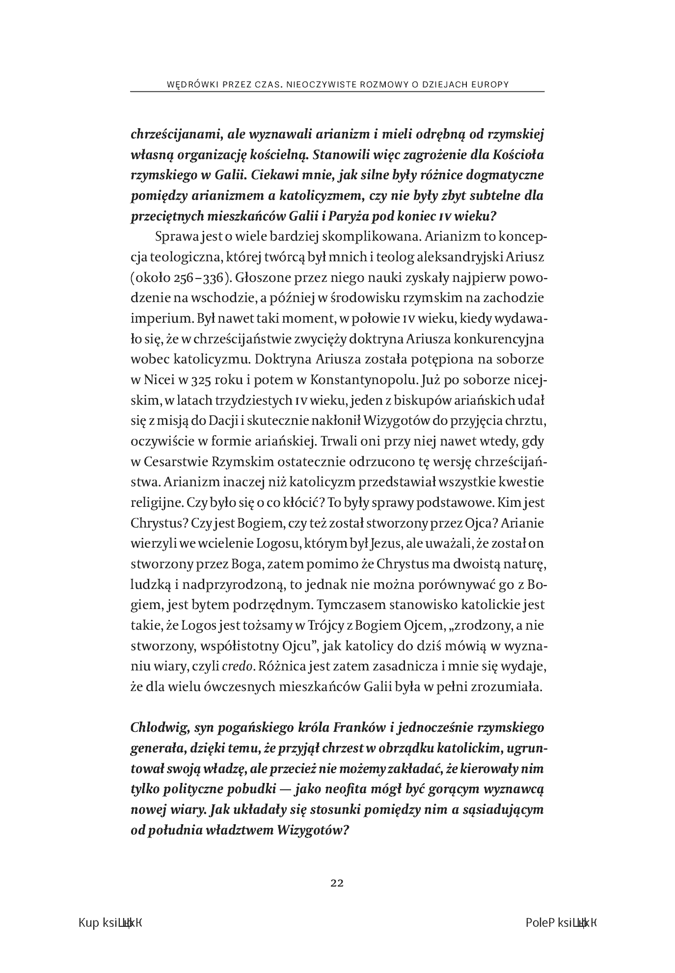 Fragment „Wędrówki przez czas. Nieoczywiste rozmowy o dziejach Europy” — strona 20 z 22