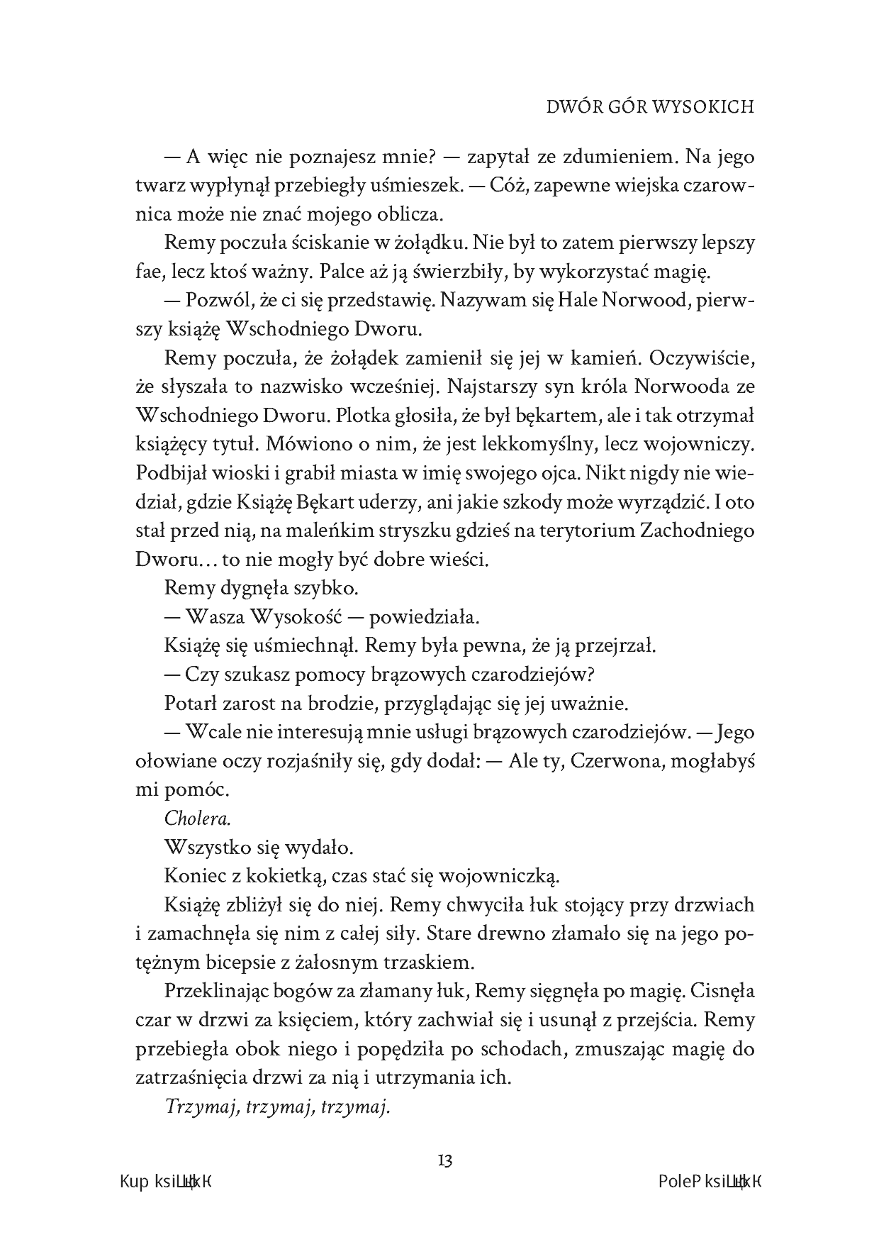 Fragment „Dwór Gór Wysokich. Królestwa Okrith #1” — strona 15 z 26