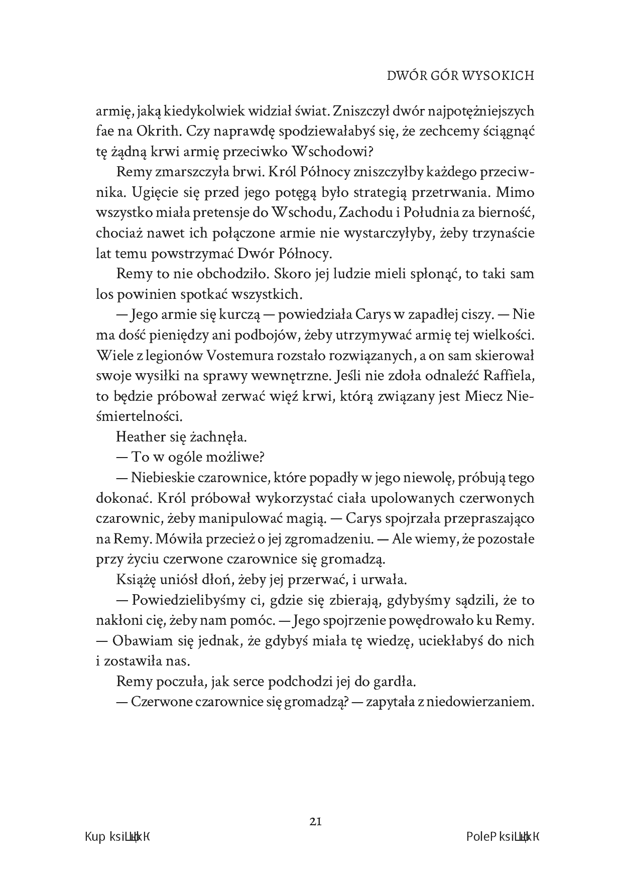 Fragment „Dwór Gór Wysokich. Królestwa Okrith #1” — strona 23 z 26