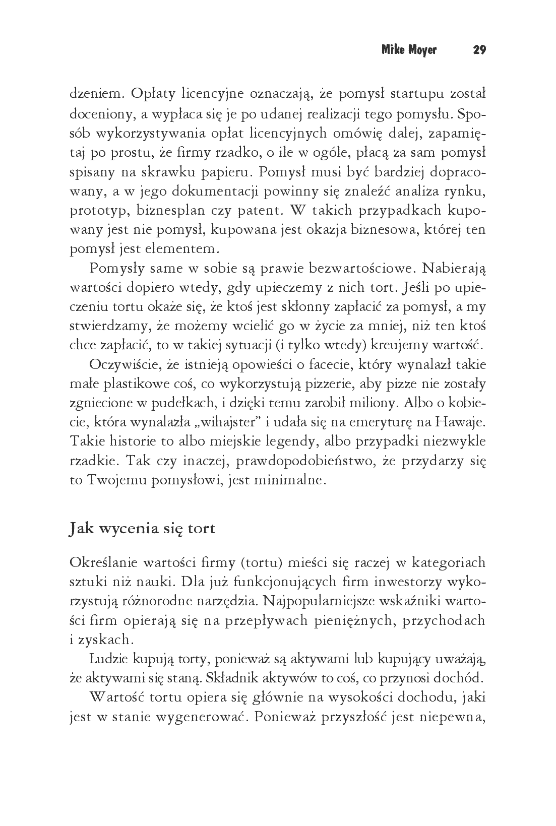 Fragment „Dzielenie tortu. Jak rozdysponować udziały w bezkosztowym start-upie” — strona 7 z 30