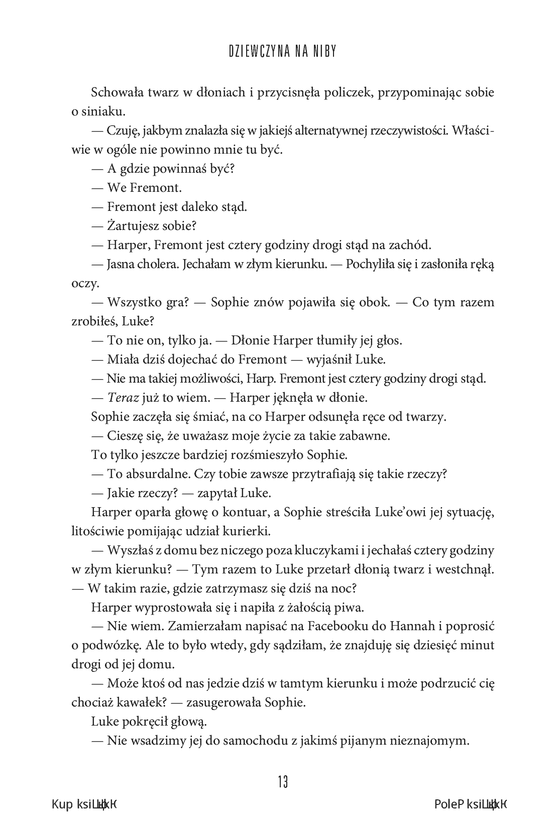 Fragment „Dziewczyna na niby. Miasteczko Benevolence” — strona 13 z 24