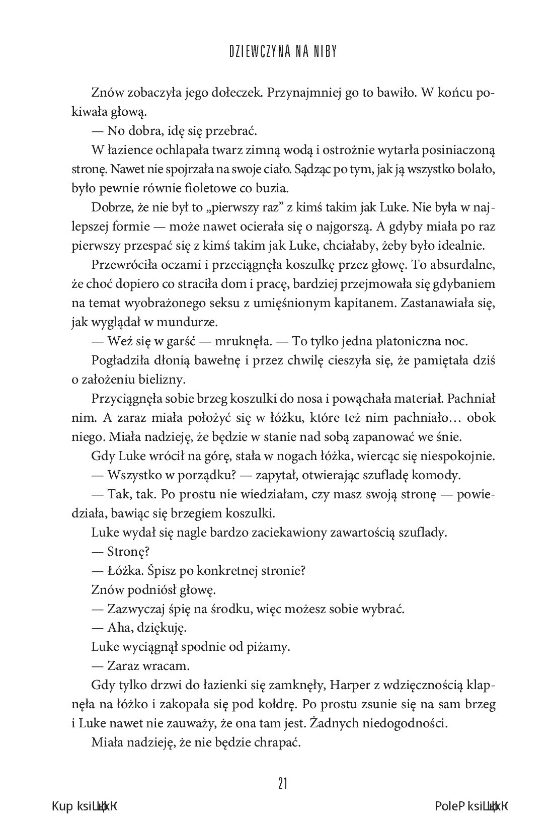 Fragment „Dziewczyna na niby. Miasteczko Benevolence” — strona 21 z 24