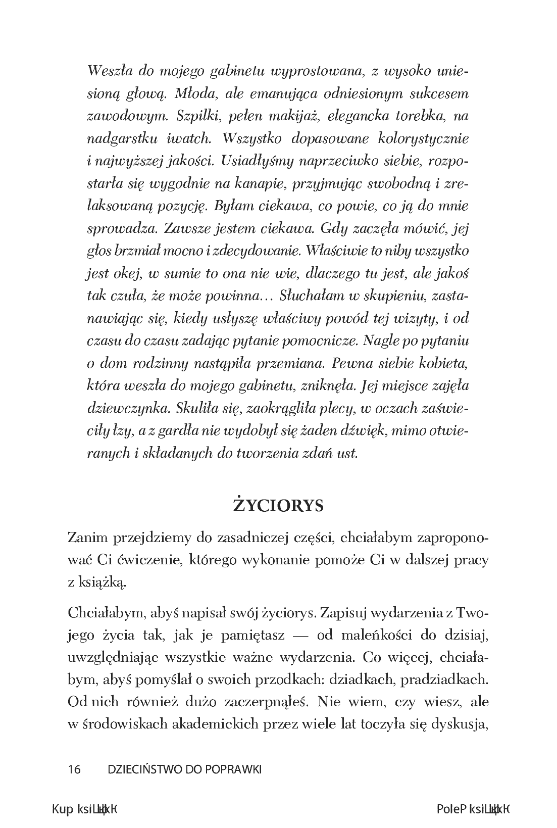 Fragment „Dzieciństwo do poprawki. Uwolnij się od cienia rodziców, energetycznych wampirów. Wydanie II, uzupełnione” — strona 14 z 24