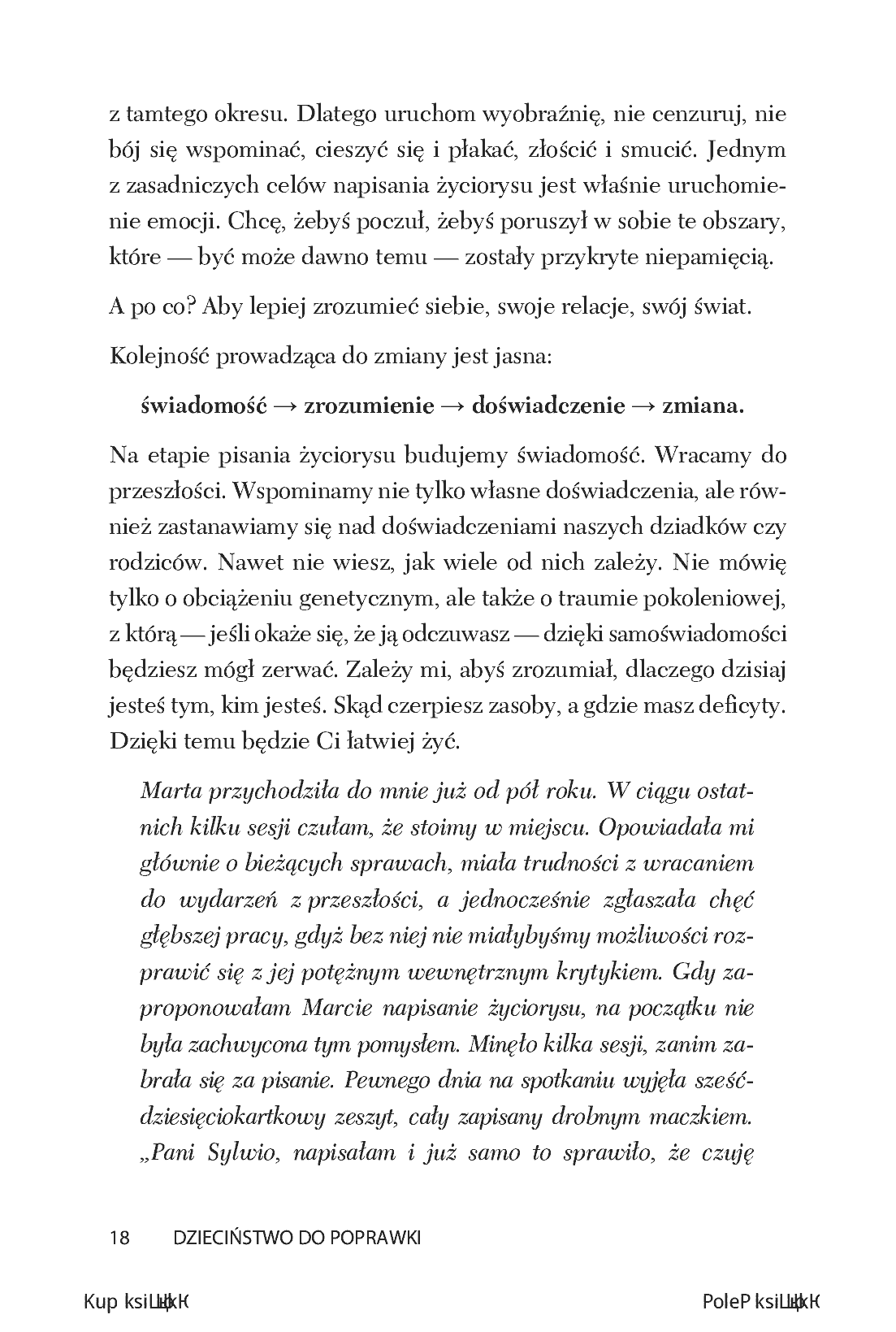 Fragment „Dzieciństwo do poprawki. Uwolnij się od cienia rodziców, energetycznych wampirów. Wydanie II, uzupełnione” — strona 16 z 24
