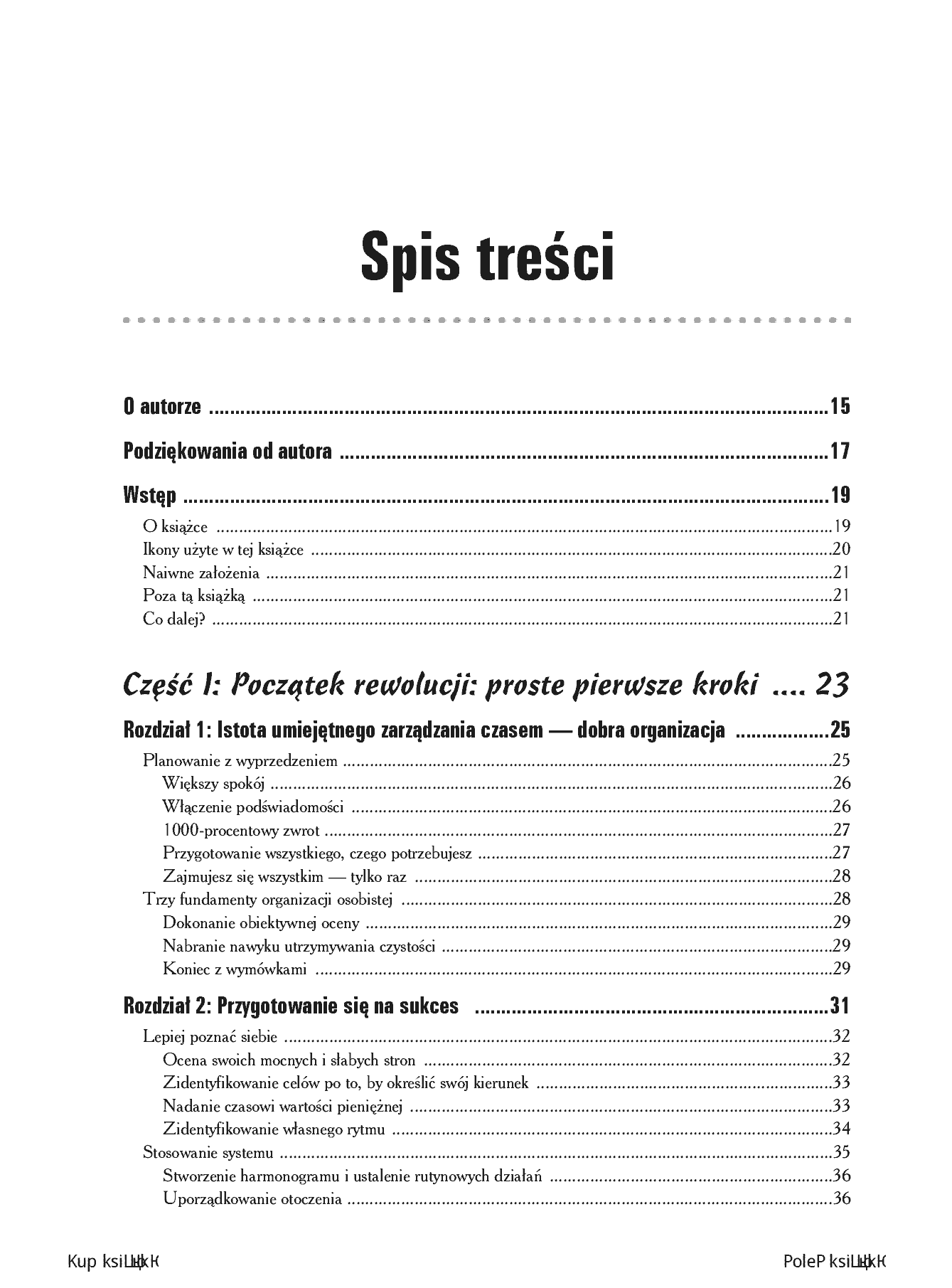 Fragment „Efektywne zarządzanie czasem dla bystrzaków. Wydanie II” — strona 3 z 30
