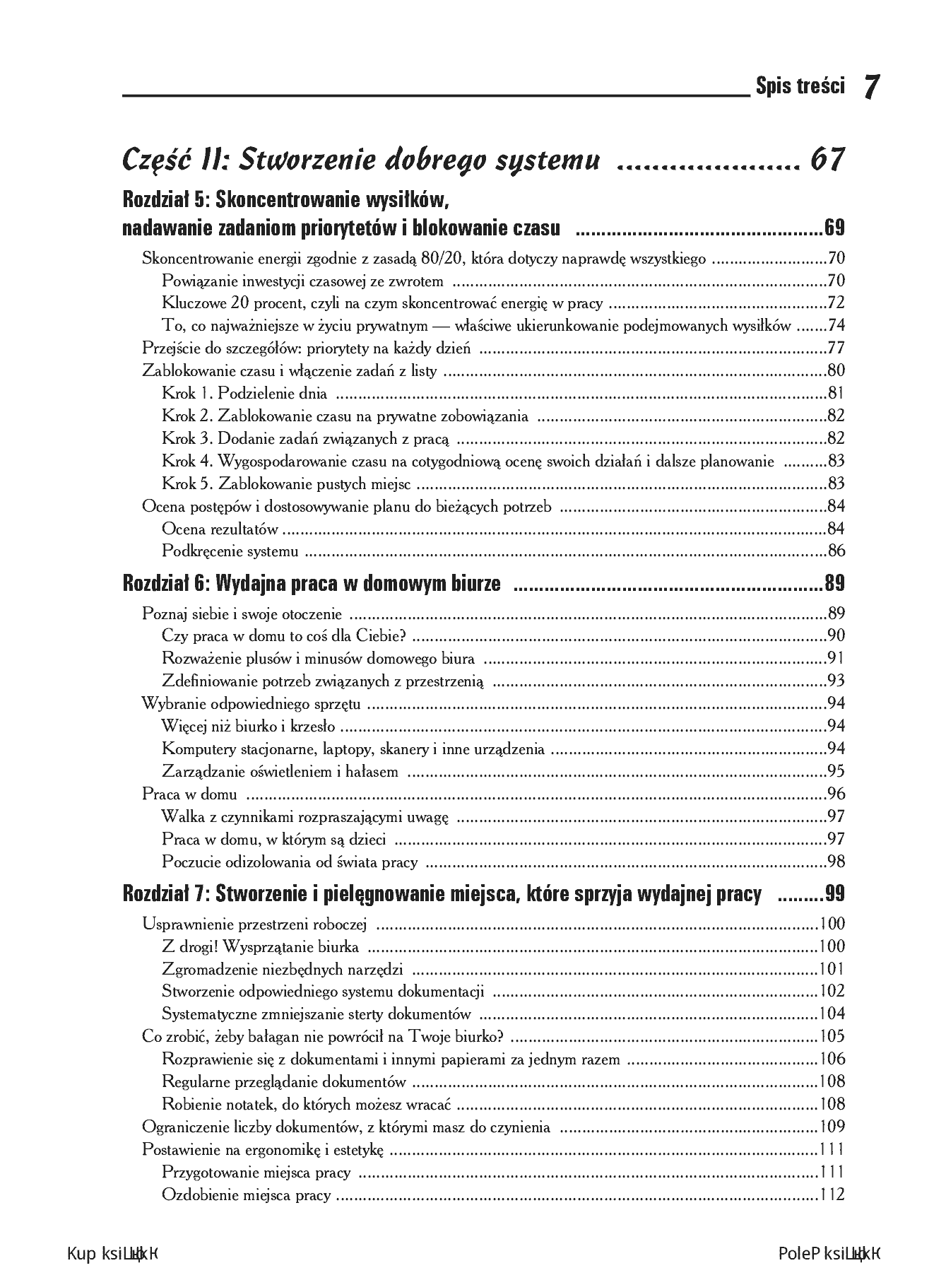 Fragment „Efektywne zarządzanie czasem dla bystrzaków. Wydanie II” — strona 5 z 30