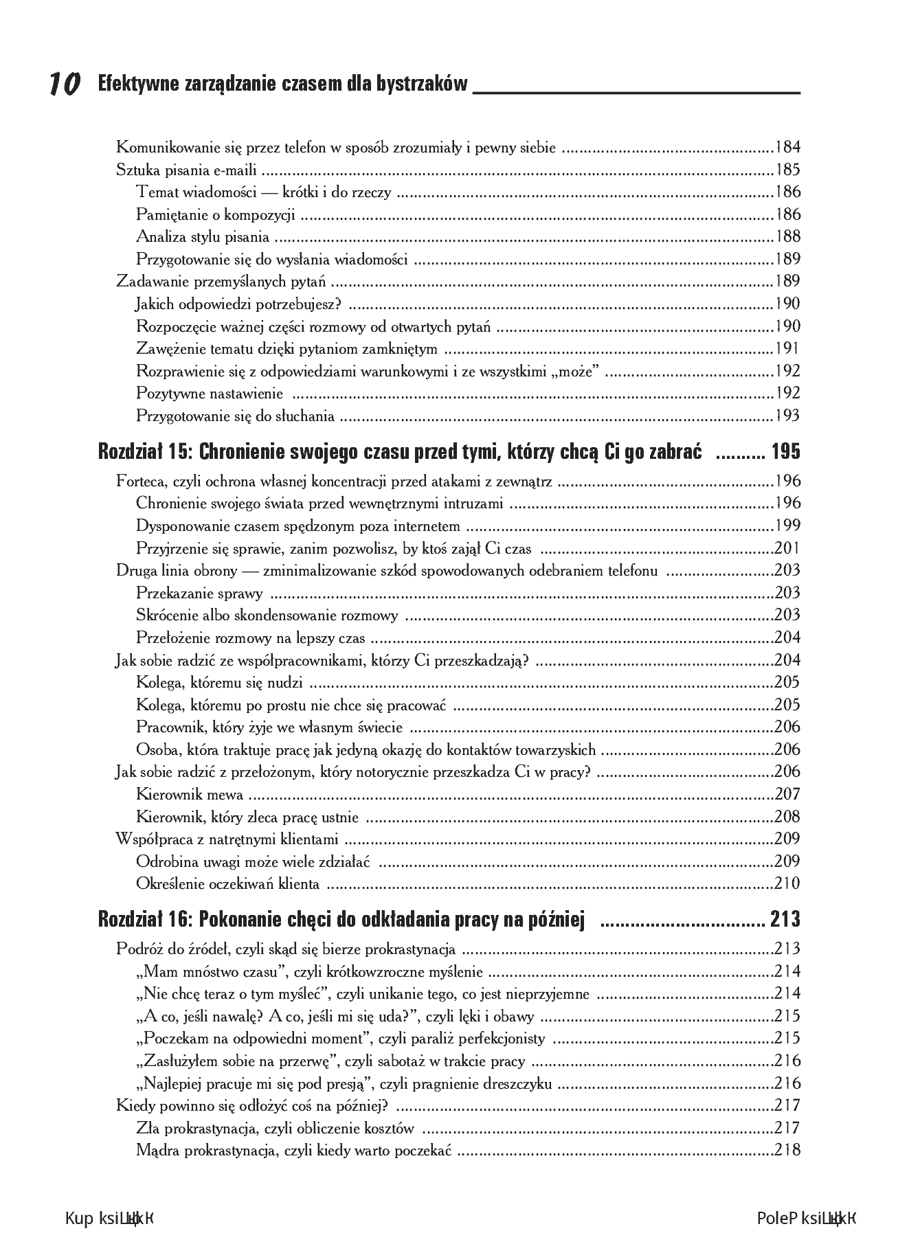 Fragment „Efektywne zarządzanie czasem dla bystrzaków. Wydanie II” — strona 8 z 30