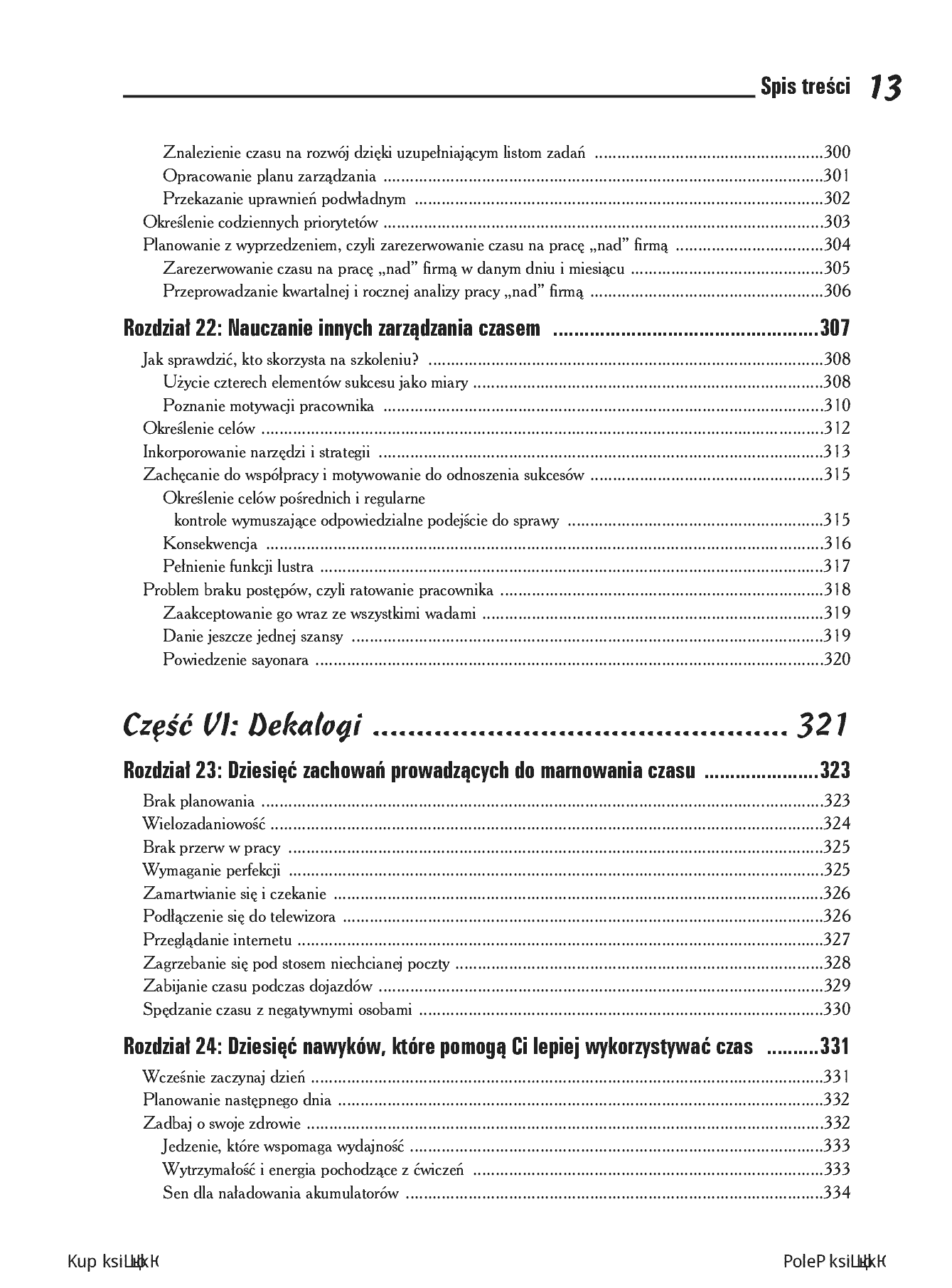 Fragment „Efektywne zarządzanie czasem dla bystrzaków. Wydanie II” — strona 11 z 30