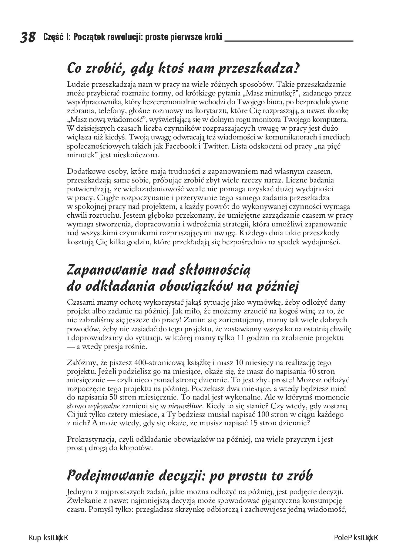 Fragment „Efektywne zarządzanie czasem dla bystrzaków. Wydanie II” — strona 20 z 30