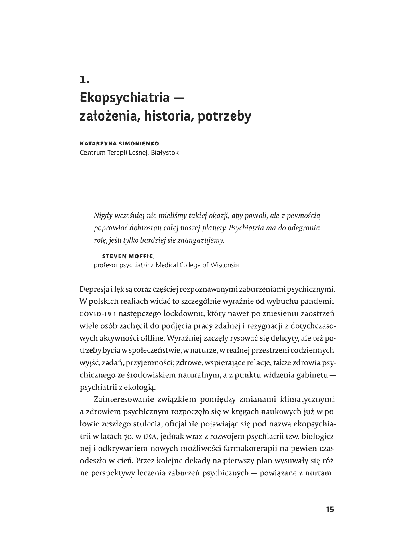 Fragment „Ekopsychiatria. Jak bliskość natury wspiera naszą psychikę” — strona 15 z 30
