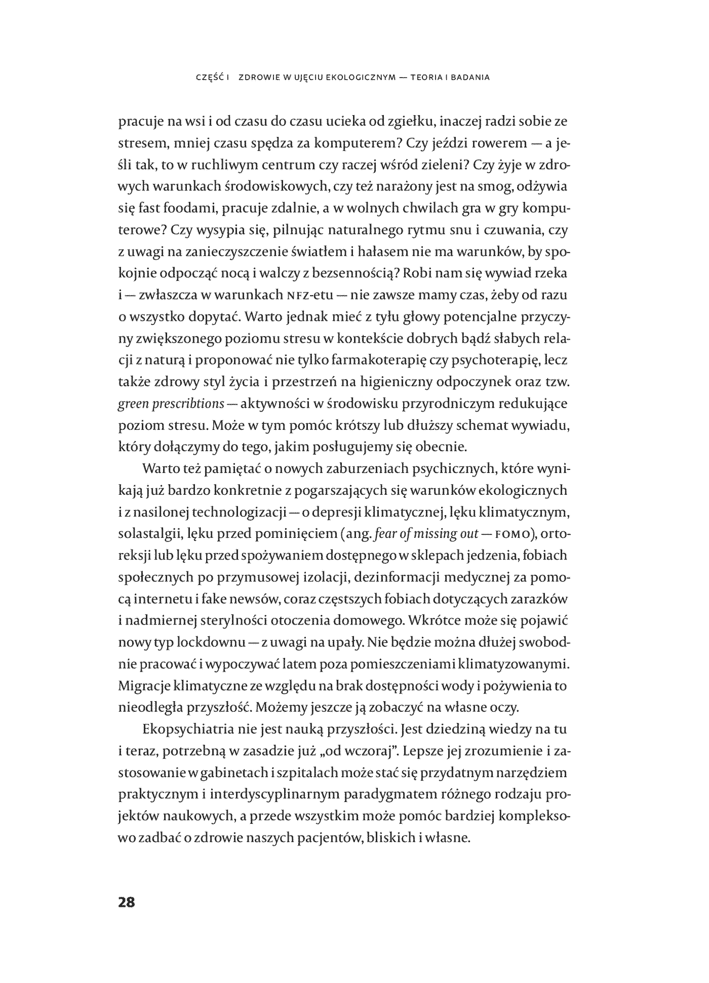 Fragment „Ekopsychiatria. Jak bliskość natury wspiera naszą psychikę” — strona 28 z 30