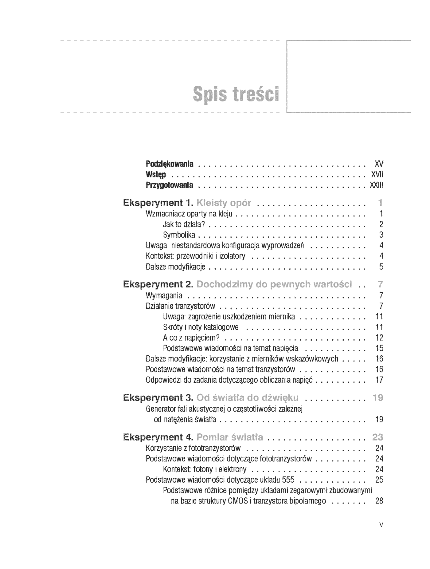 Fragment „Elektronika. Od praktyki do teorii. Kolejne eksperymenty” — strona 3 z 30