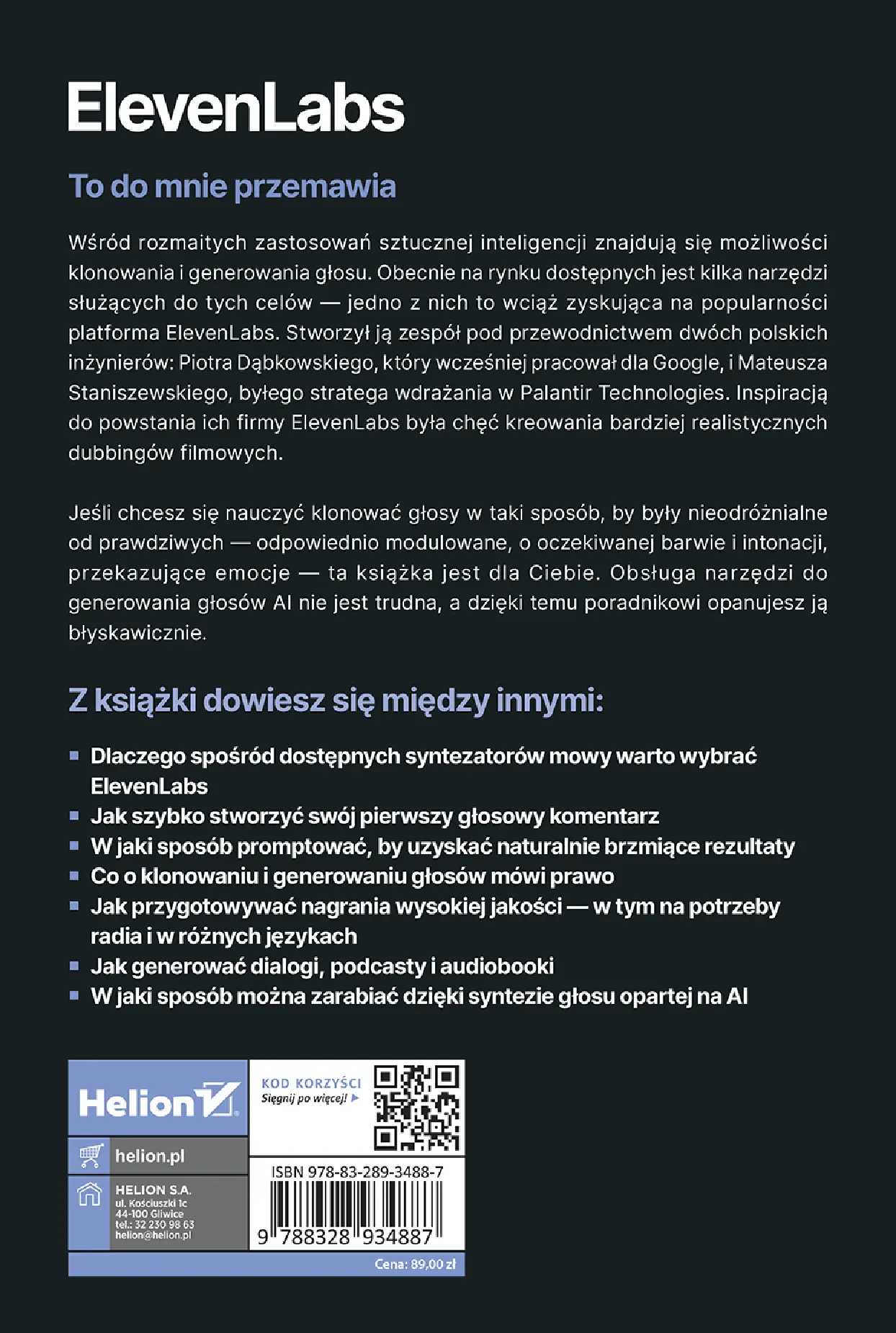 Fragment „ElevenLabs. Zastosowanie w biznesie i twórczości” — strona 22 z 22